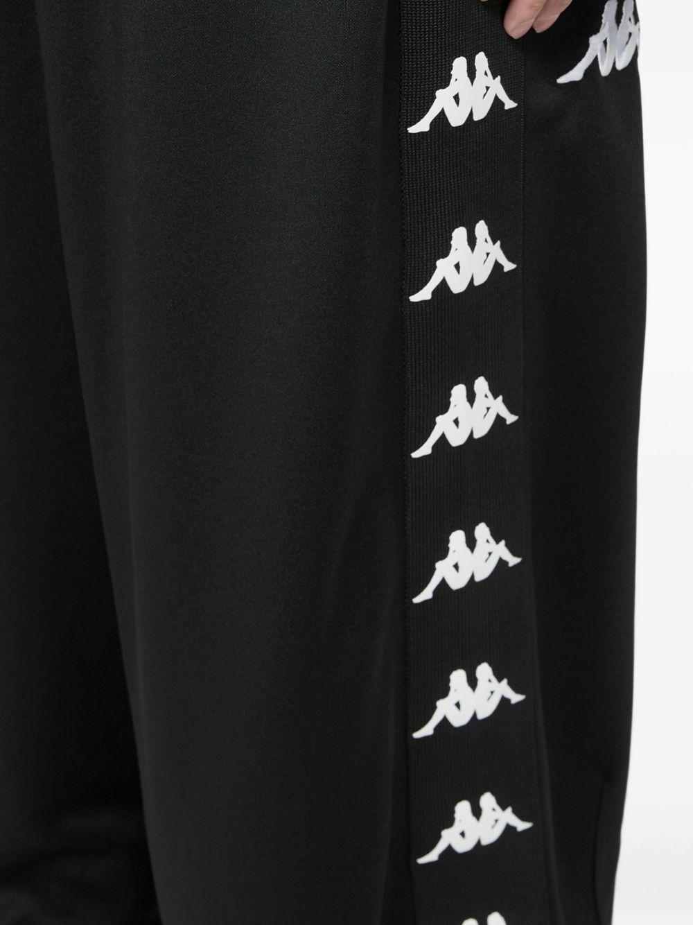 logo-print loose pants - 6