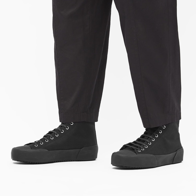 Jil Sander Jil Sander Canvas High Sneaker outlook