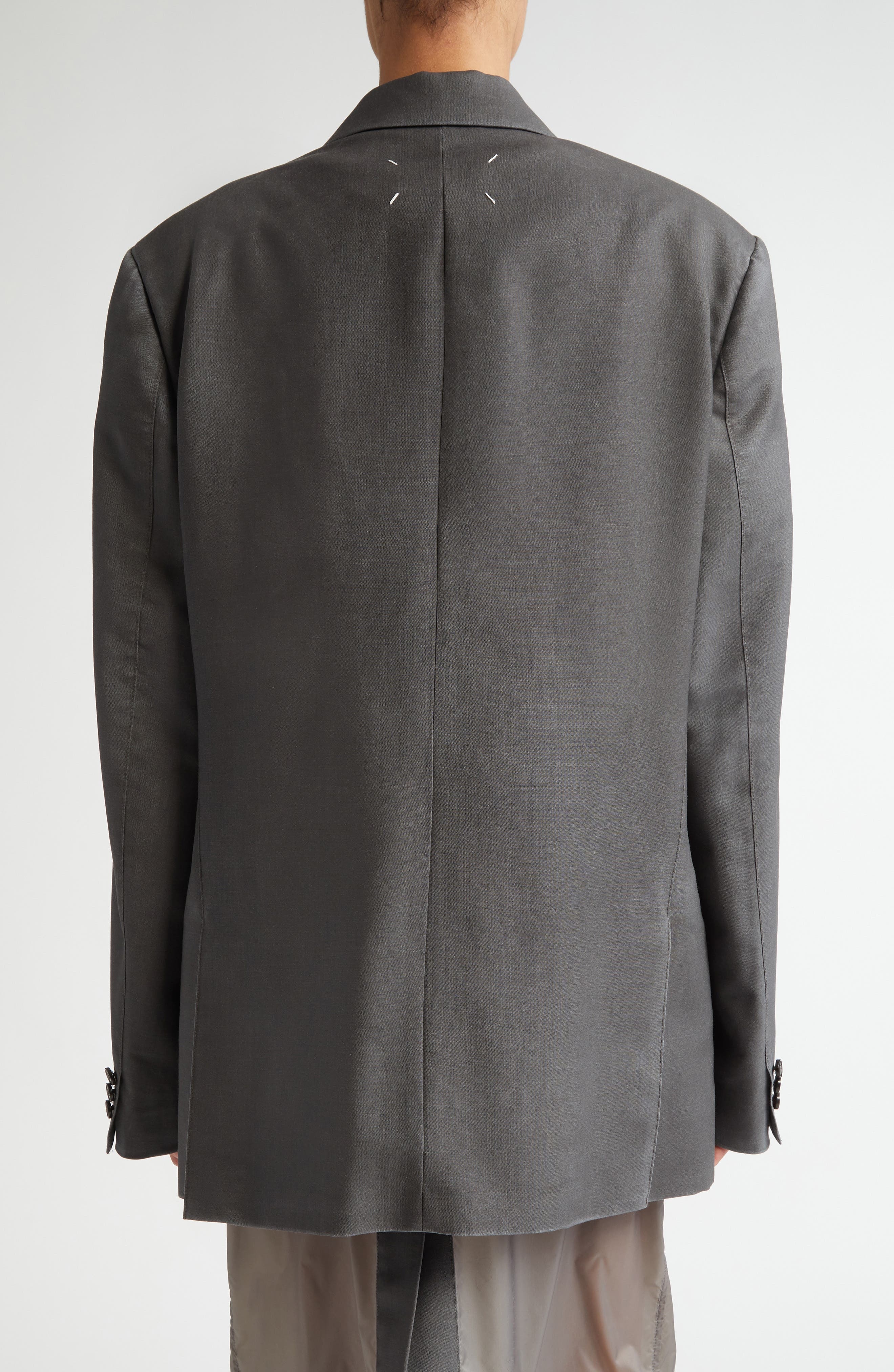 Maison Margiela Mohair & Wool Suit Jacket in Dark Taupe at Nordstrom - 3