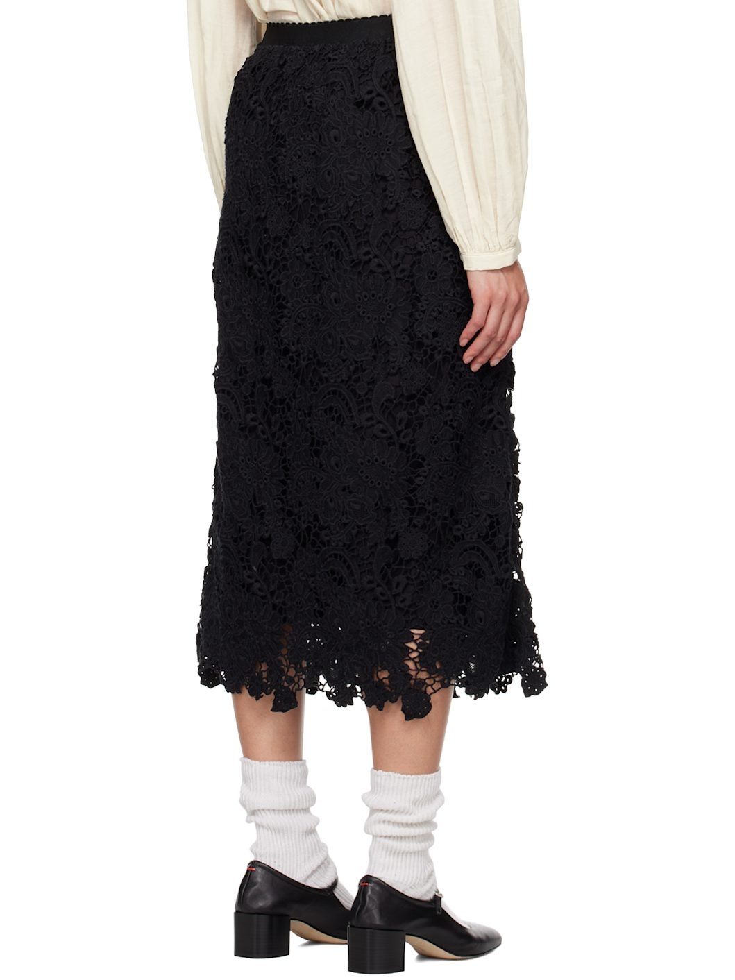 Black Sabine Midi Skirt - 3