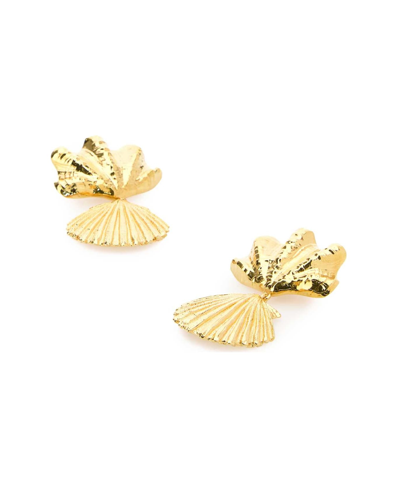 Gold Metal Earrings - 2