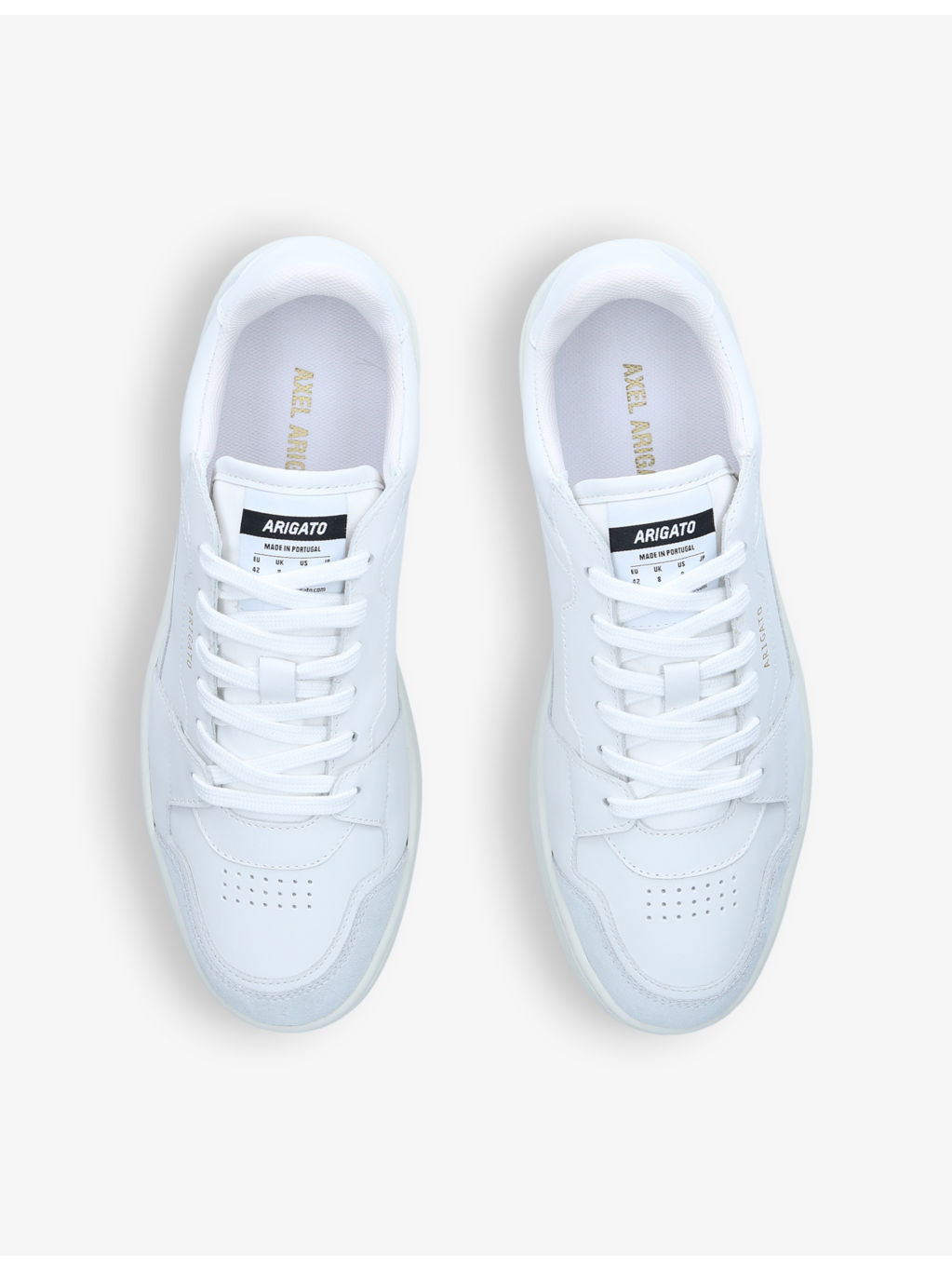 Dice leather and suede low-top trainers - 2