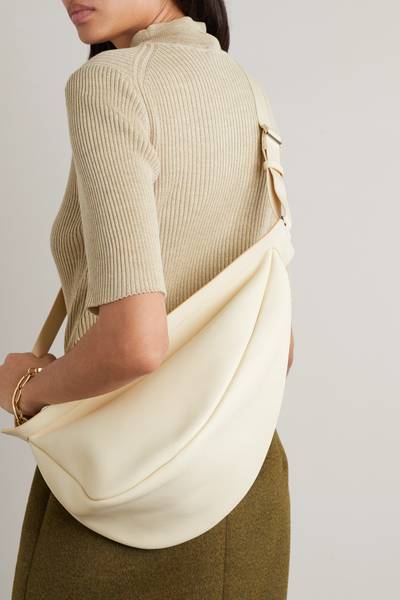 The Row Slouchy Banana large textured-leather shoulder bag outlook