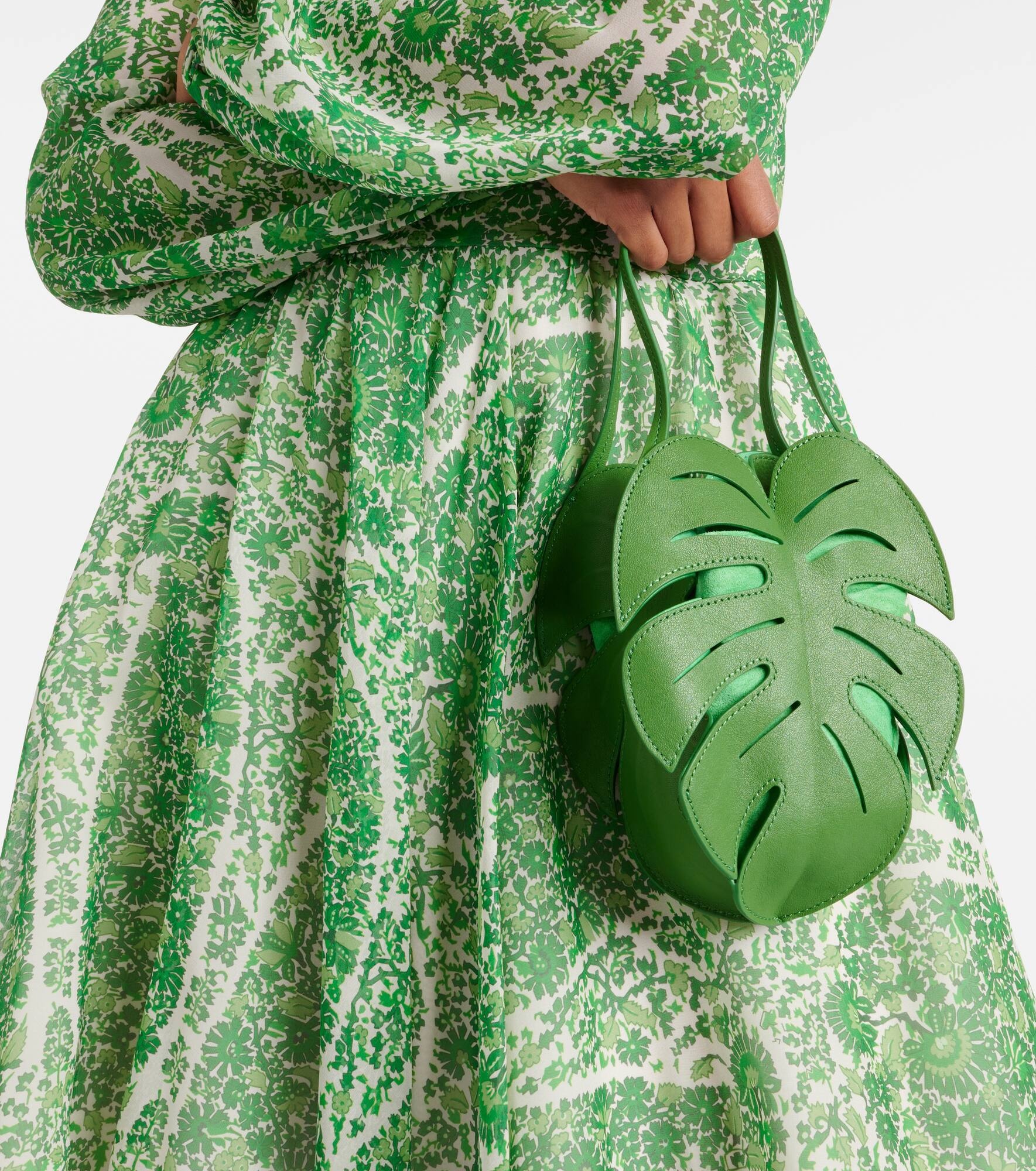 Palm Mini leather tote bag - 2