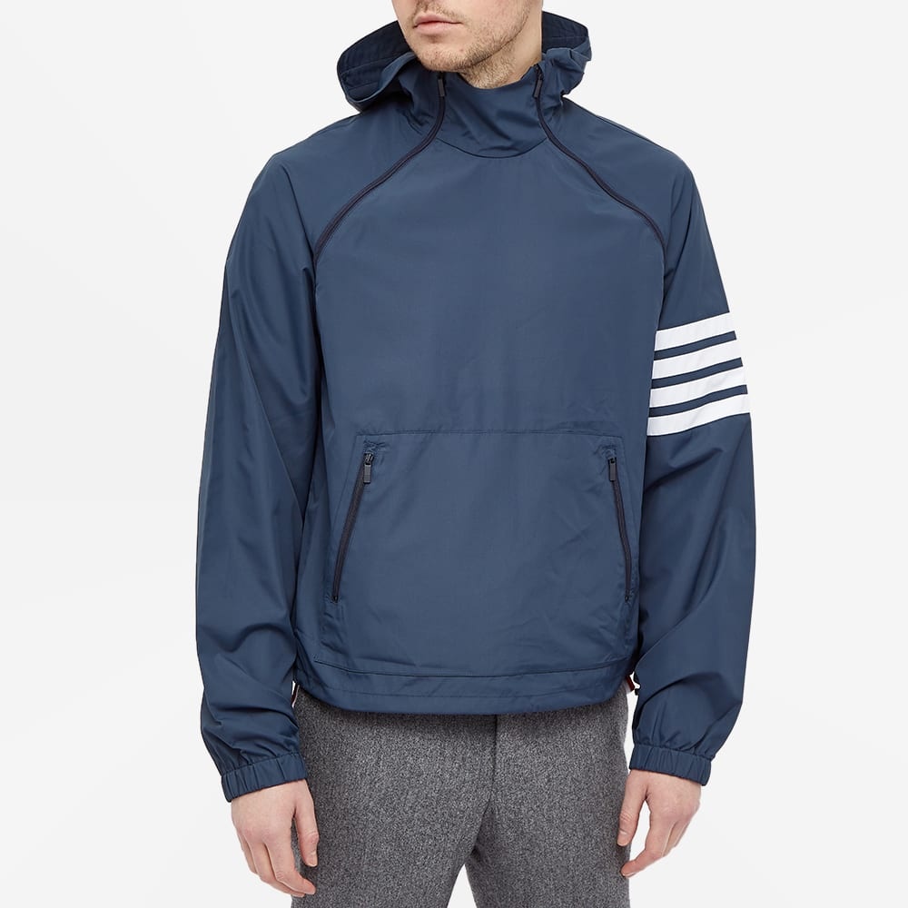 Thom Browne Double Zip Four Bar Popover Anorak - 4