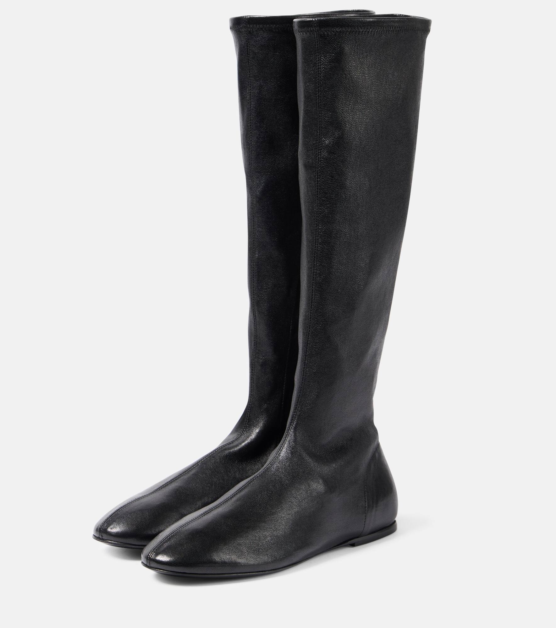 Leather knee-high boots - 4