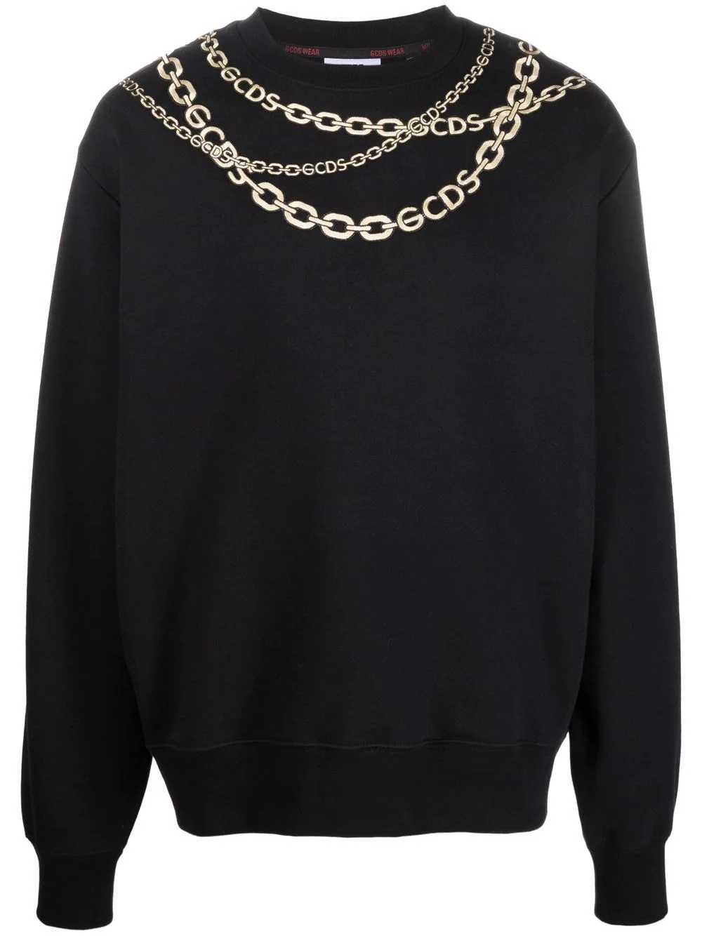 chain-link print sweatshirt - 1