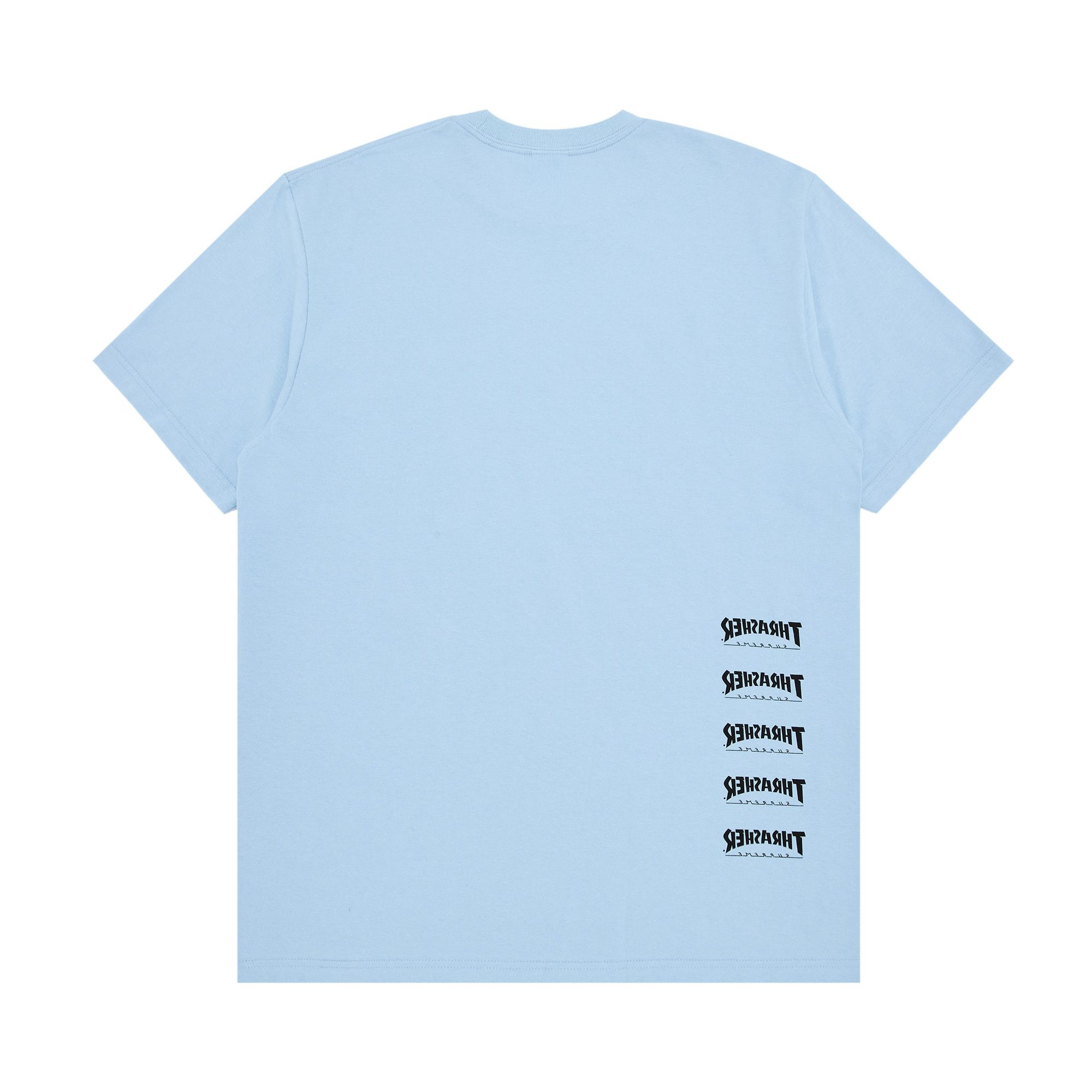 Supreme x Thrasher Back Tail Tee 'Powder Blue' - 2