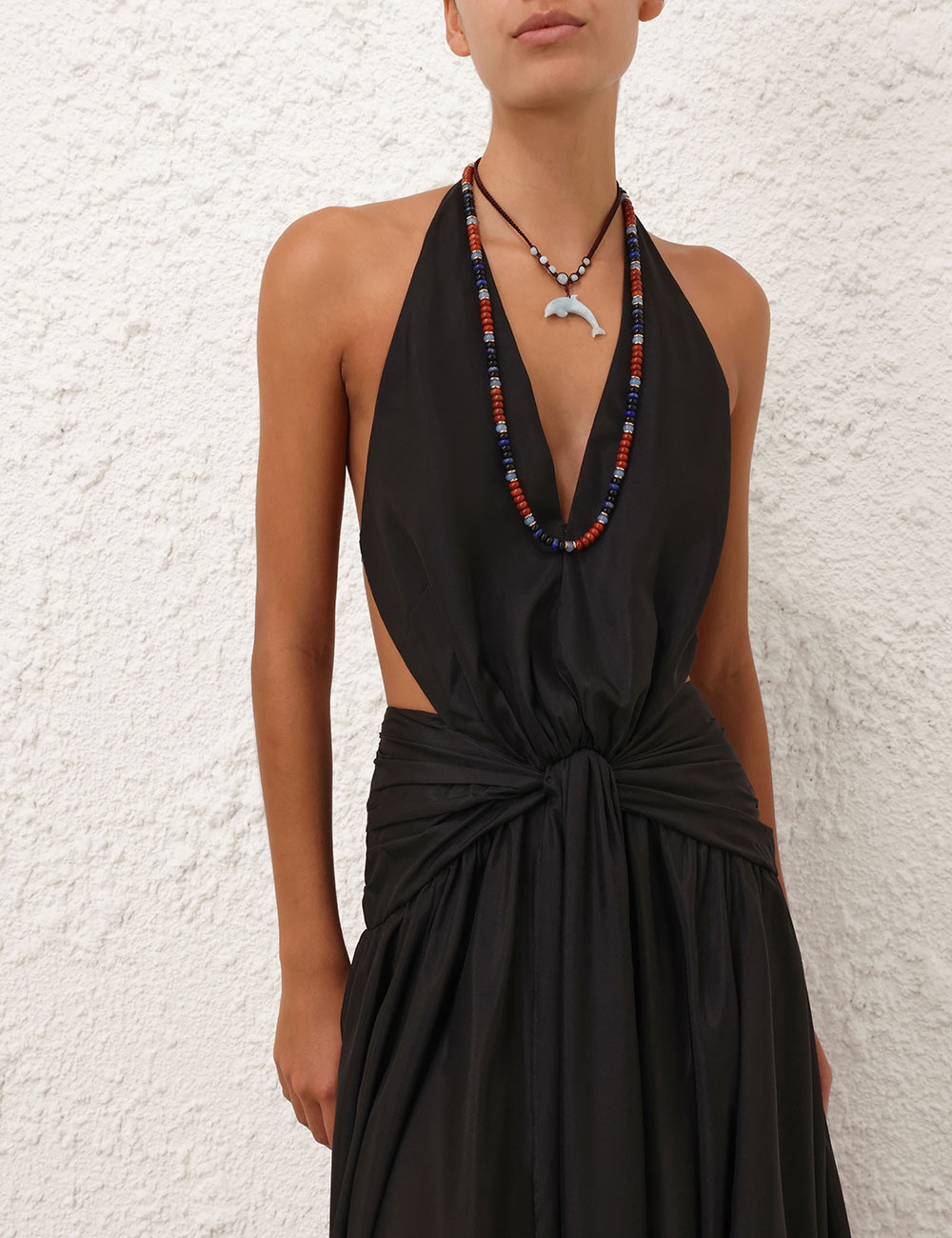 RHIANNON PLUNGE HALTER MAXI - 5
