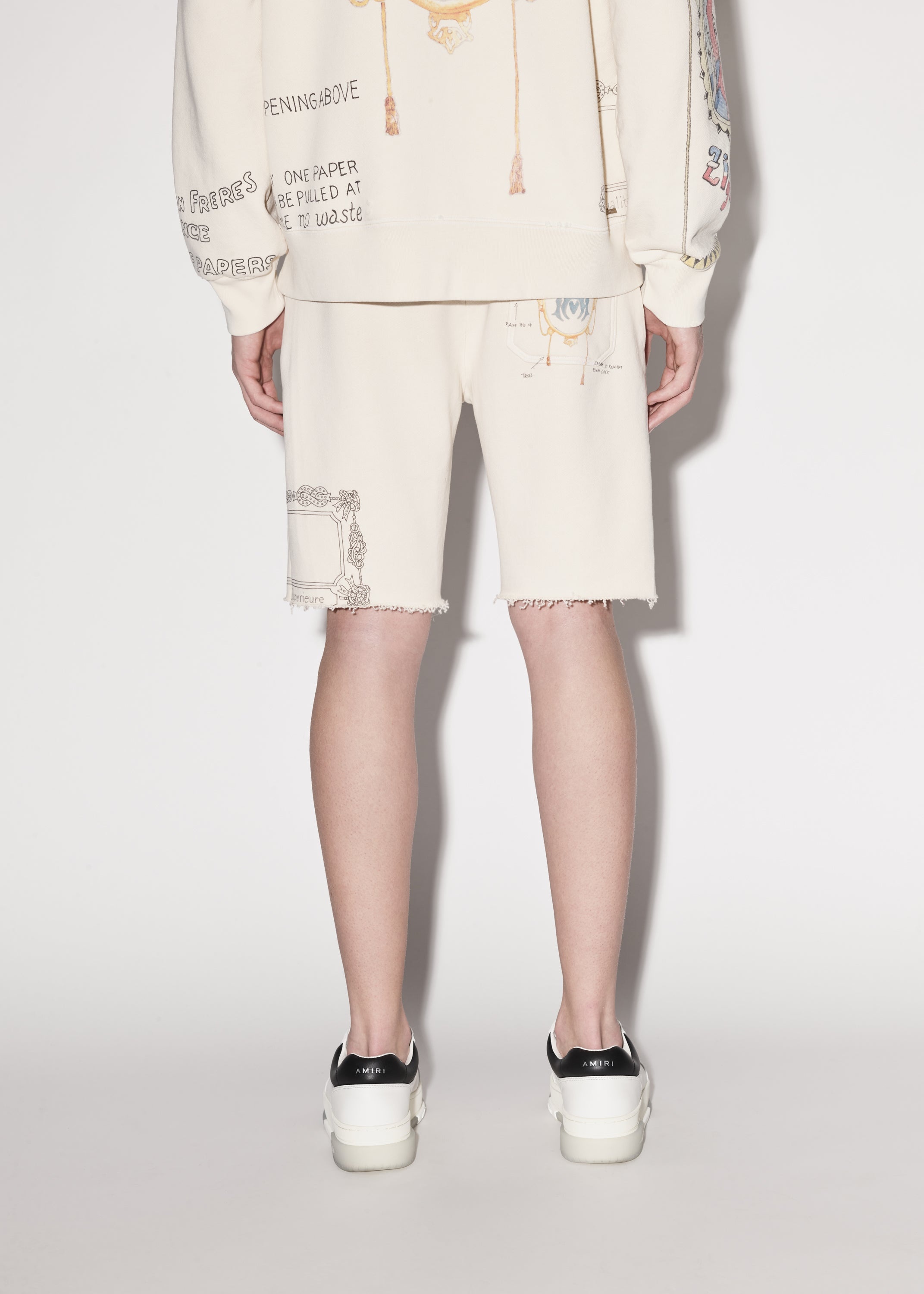 ZIG-ZAG SKETCH JERSEY SHORT - 4