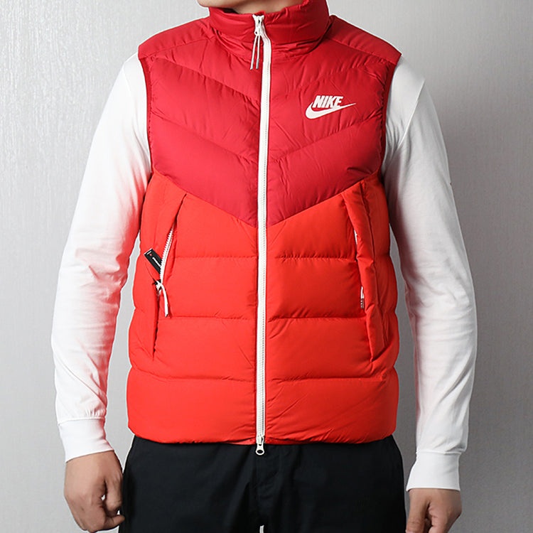 Men's Nike Casual Sports Down Vest Red 928860-687 - 3