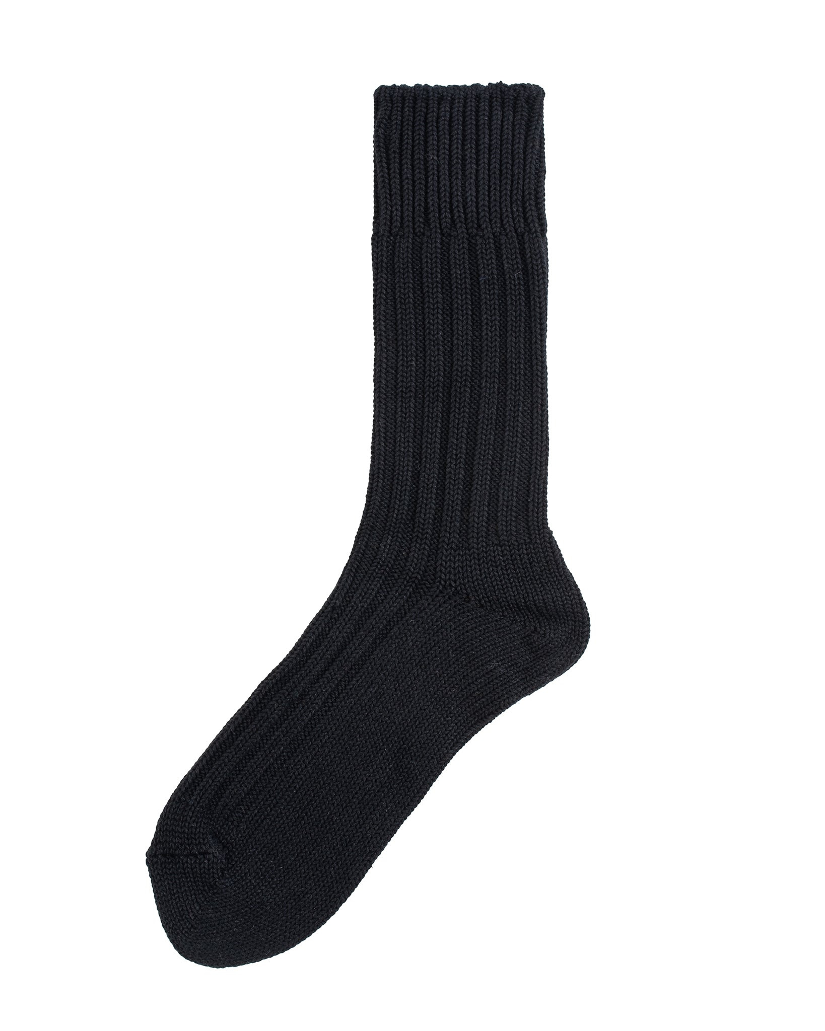 DEC-CAS-BLK Decka Cased Heavyweight Plain Socks - Black - 3