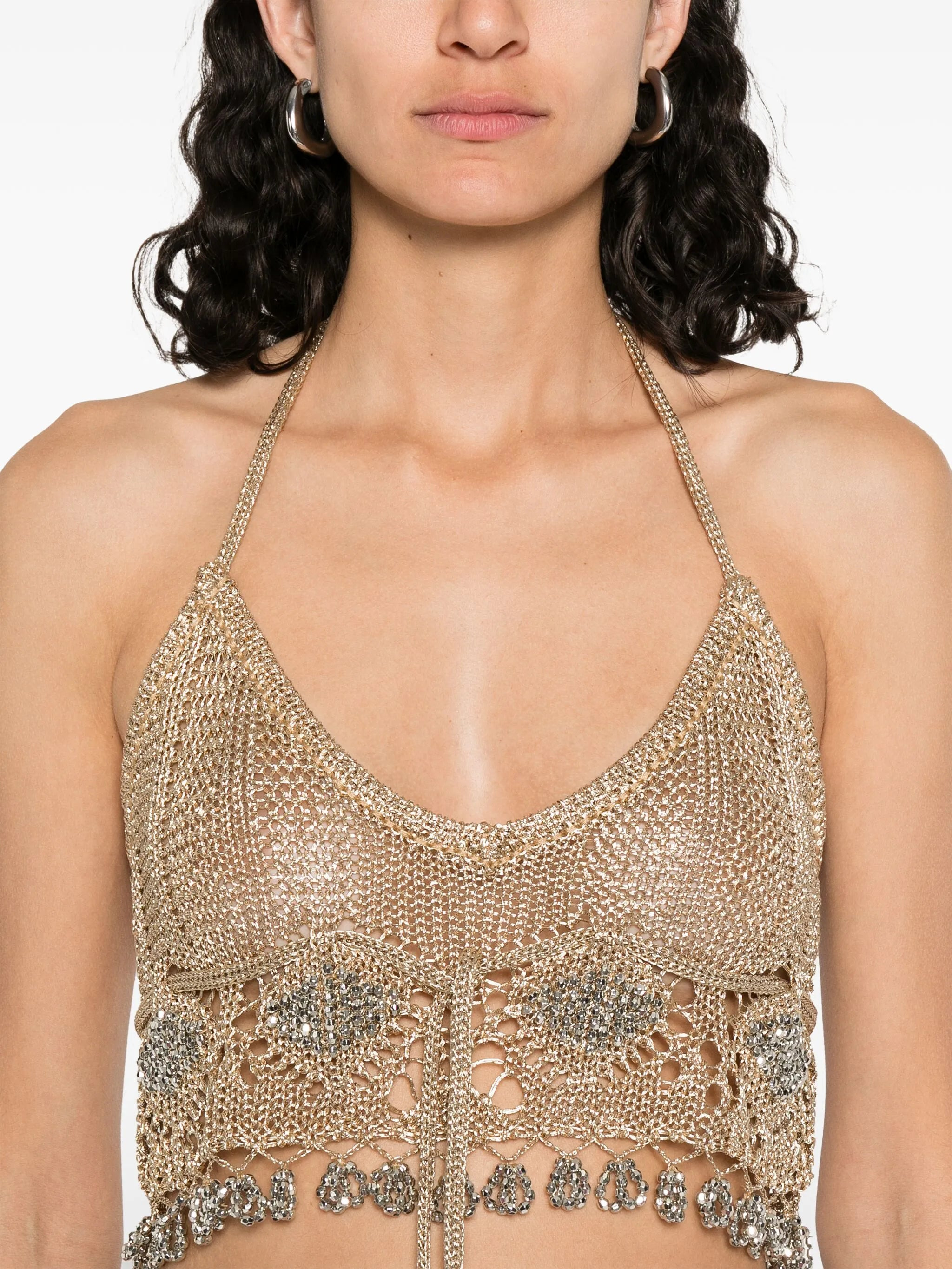 open-knit top - 5