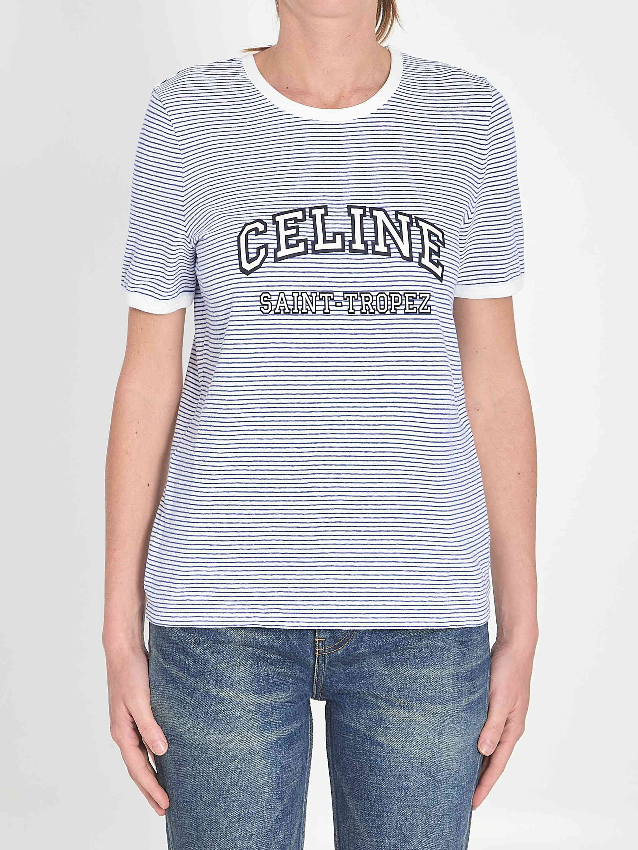 Celine Women Striped T-Shirt - 1
