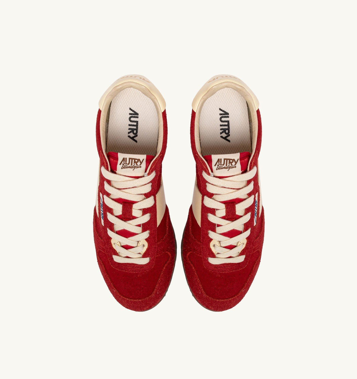SNEAKERS WINDSPIN IN SUEDE AND LEATHER COLOR RUBY AND RUTABAGA - 5