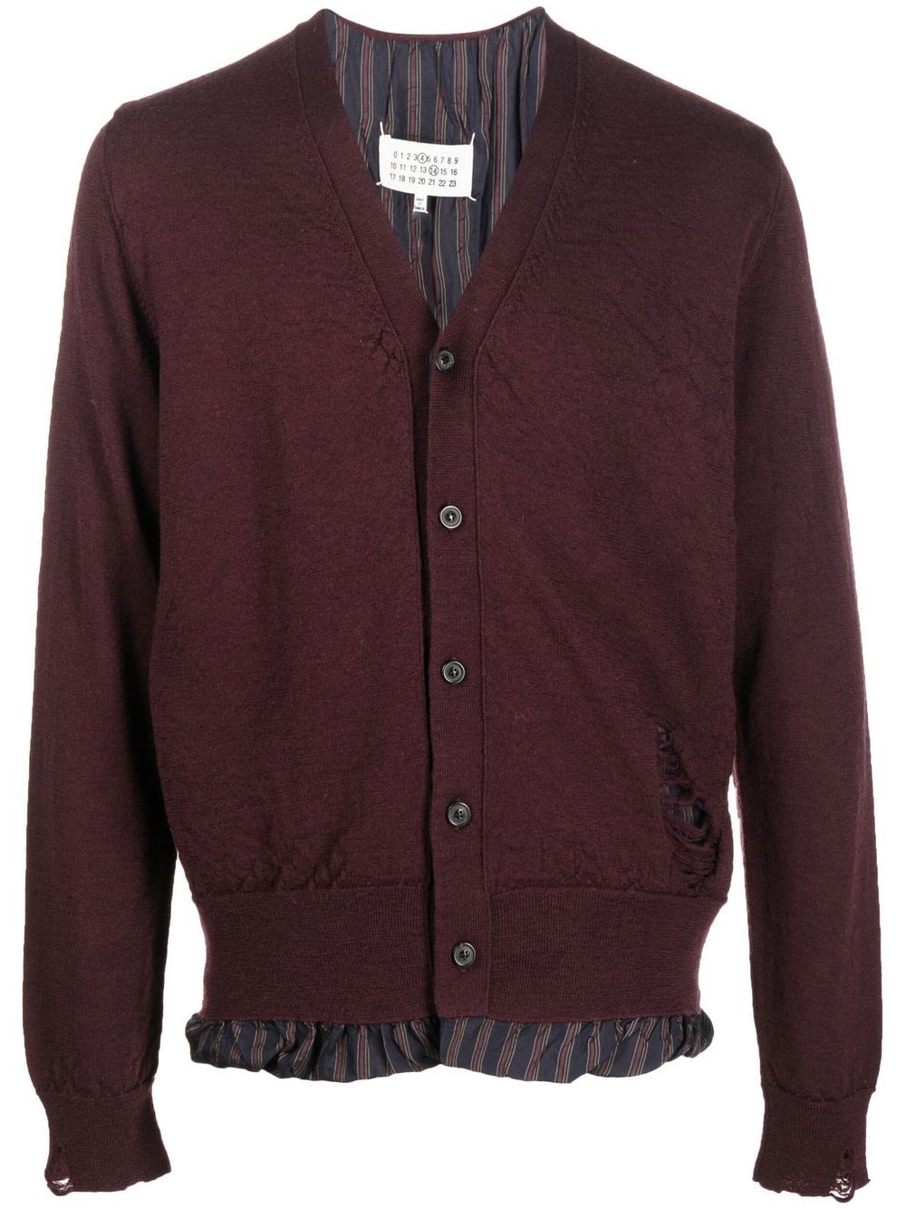 V-neck button-up cardigan - 1