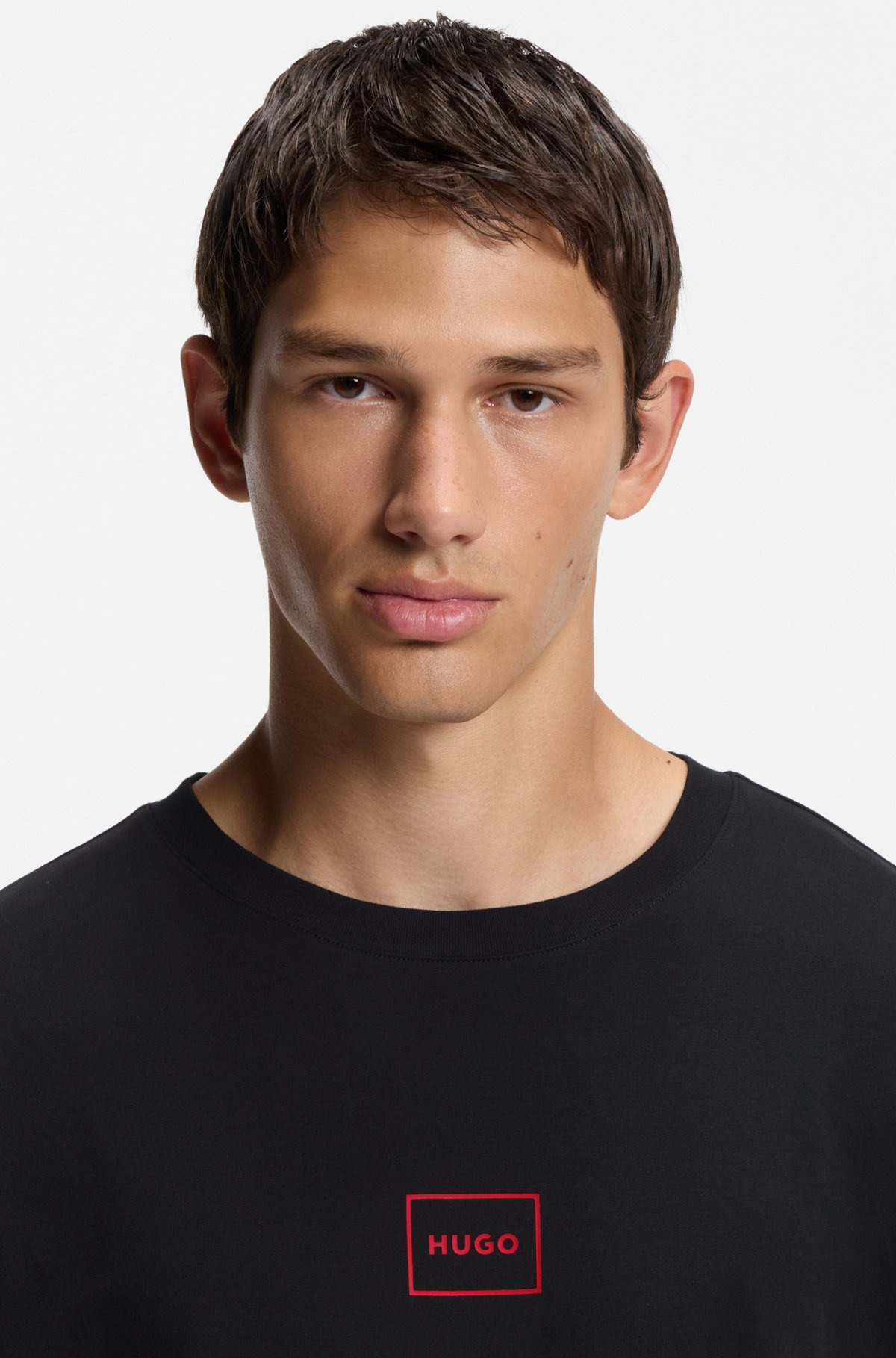 LOGO-PRINT T-SHIRT IN STRETCH COTTON - 5