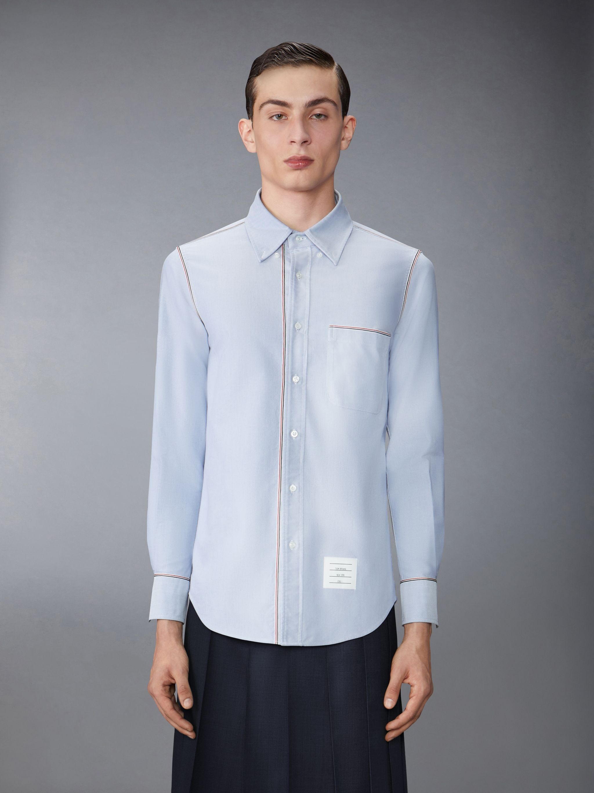 Oxford Grosgrain Framing Shirt - 2