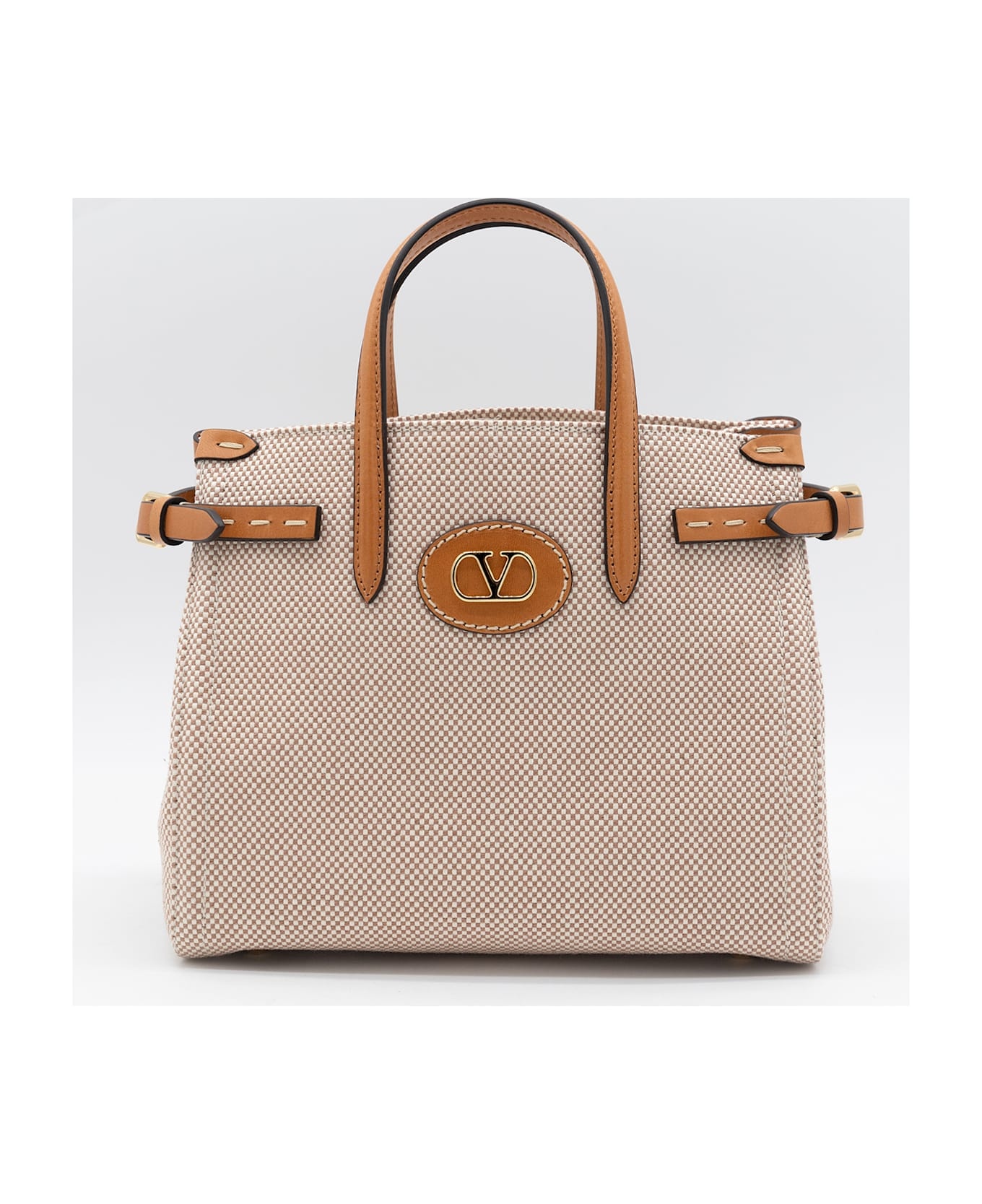 Beige Cotton Small Antibes Tote - 2