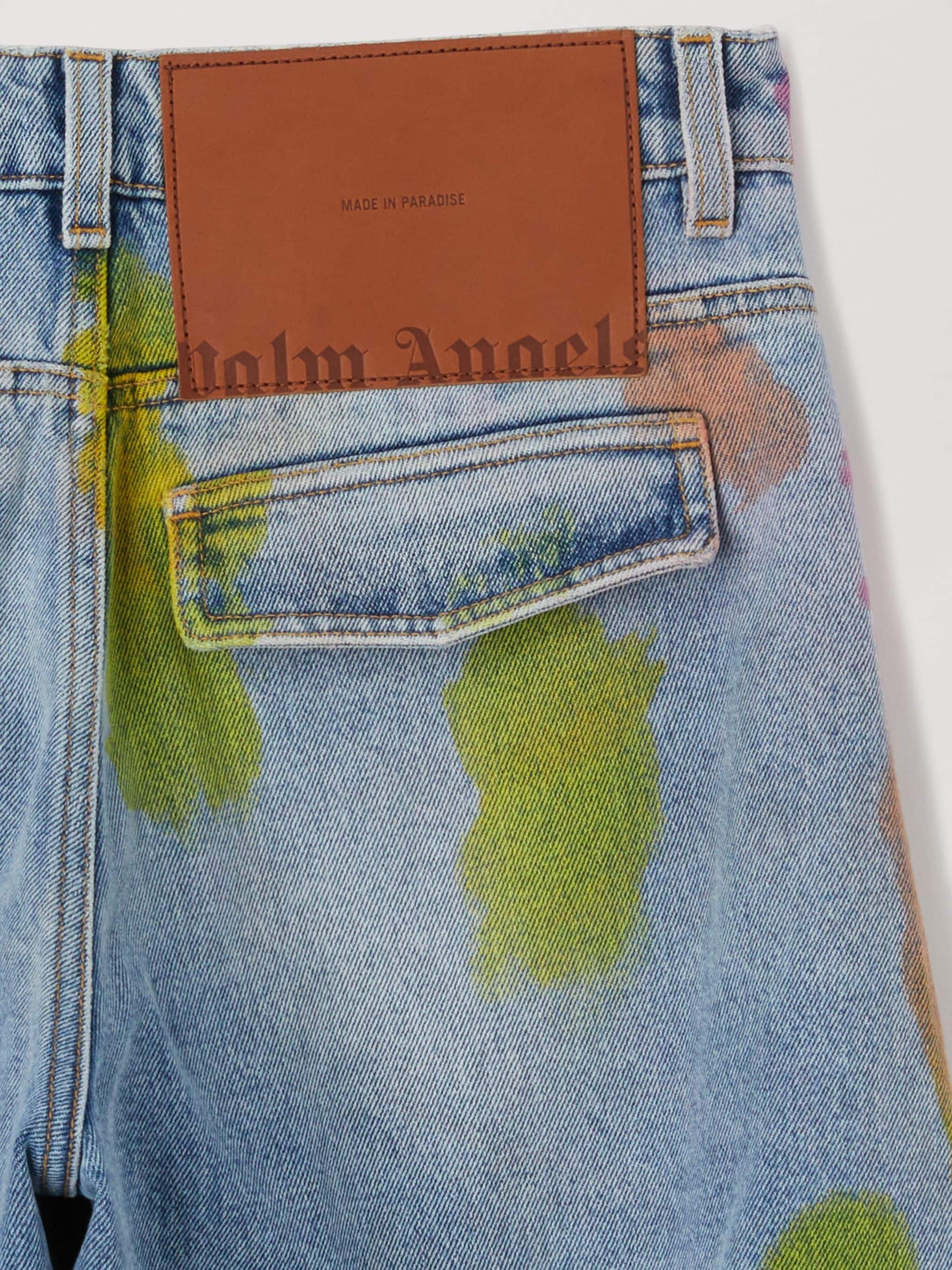 Tie Dye Carrot Denim Pants - 3