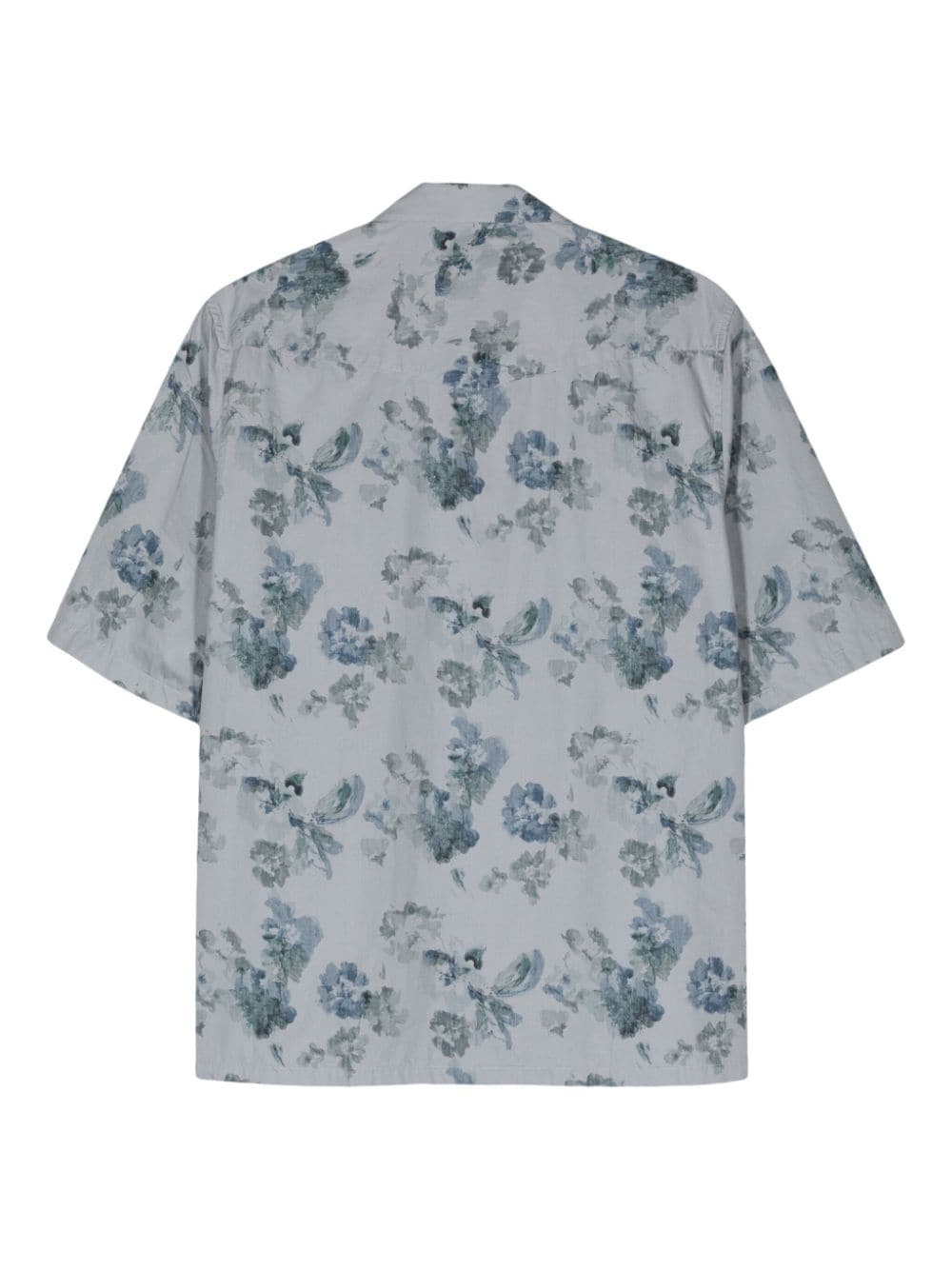 floral-print cotton shirt - 2