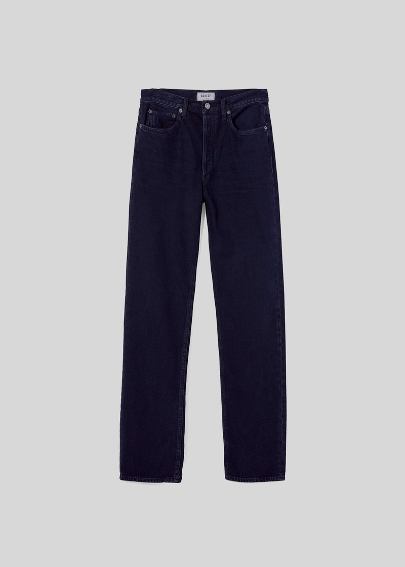 90'S PINCH WAIST HIGH RISE STRAIGHT LONG IN CRUSHED 1