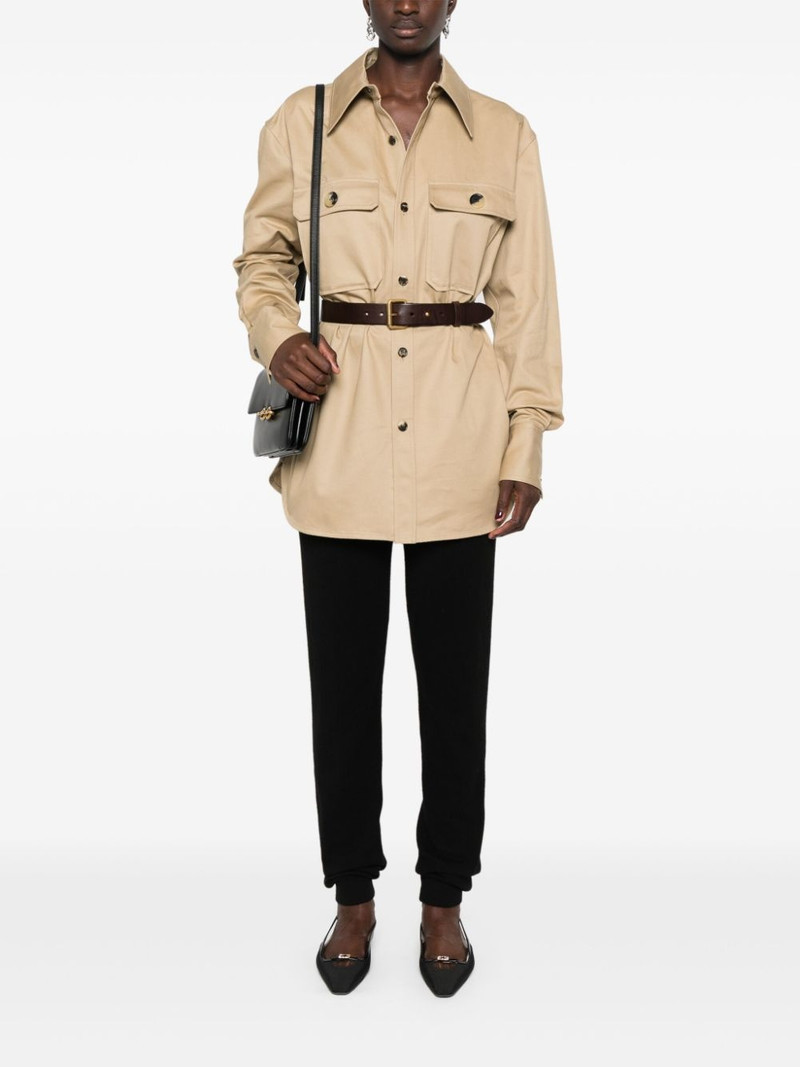 SAINT LAURENT high-waisted cashmere leggings outlook