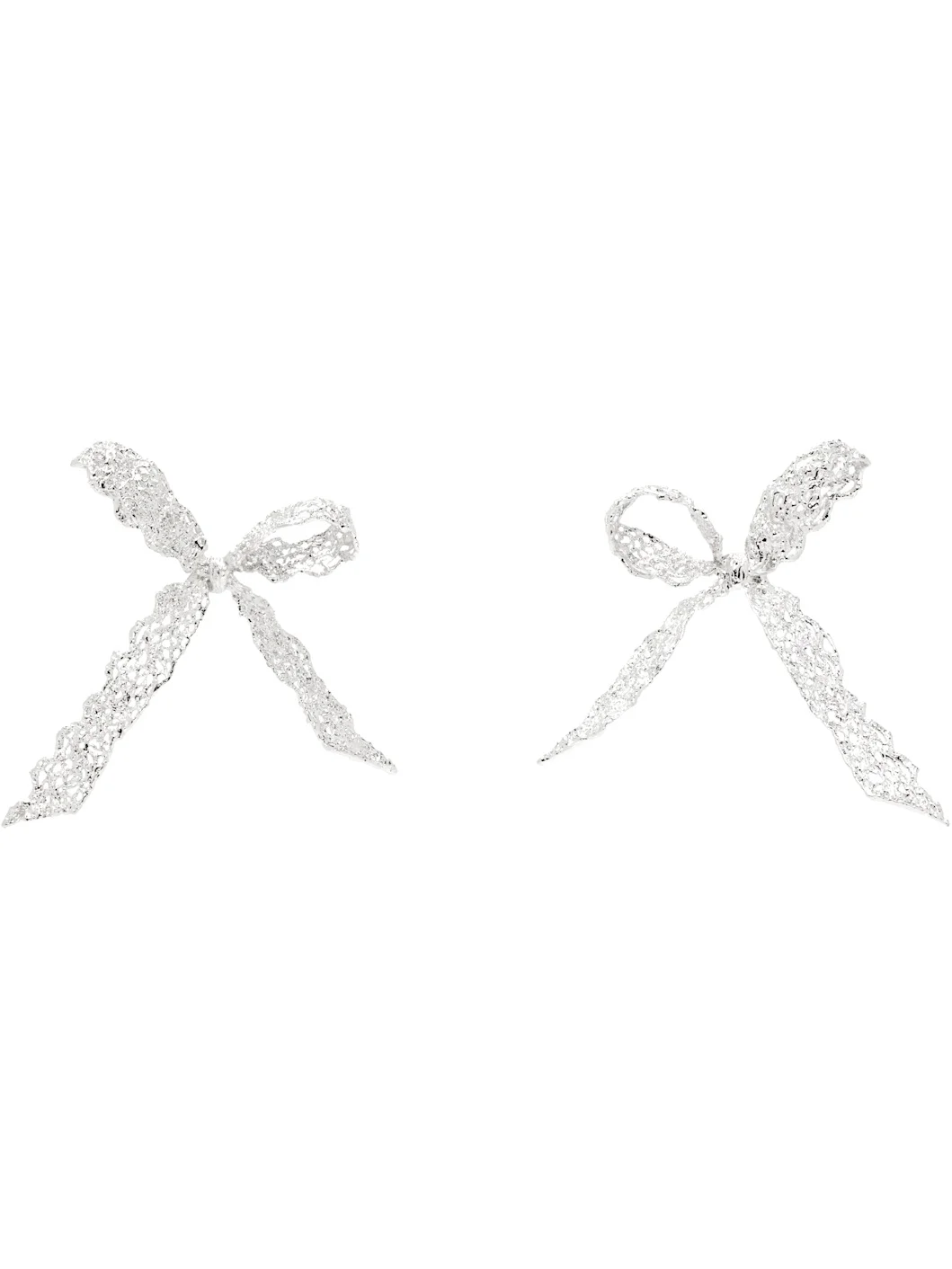 Lace Bowknot Earrings - 1