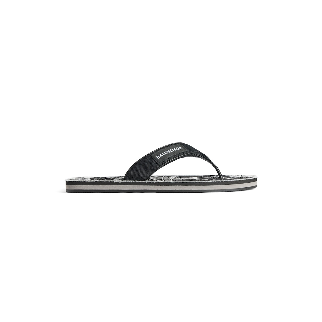 Men's Sunset Thong Flat in Black - 1