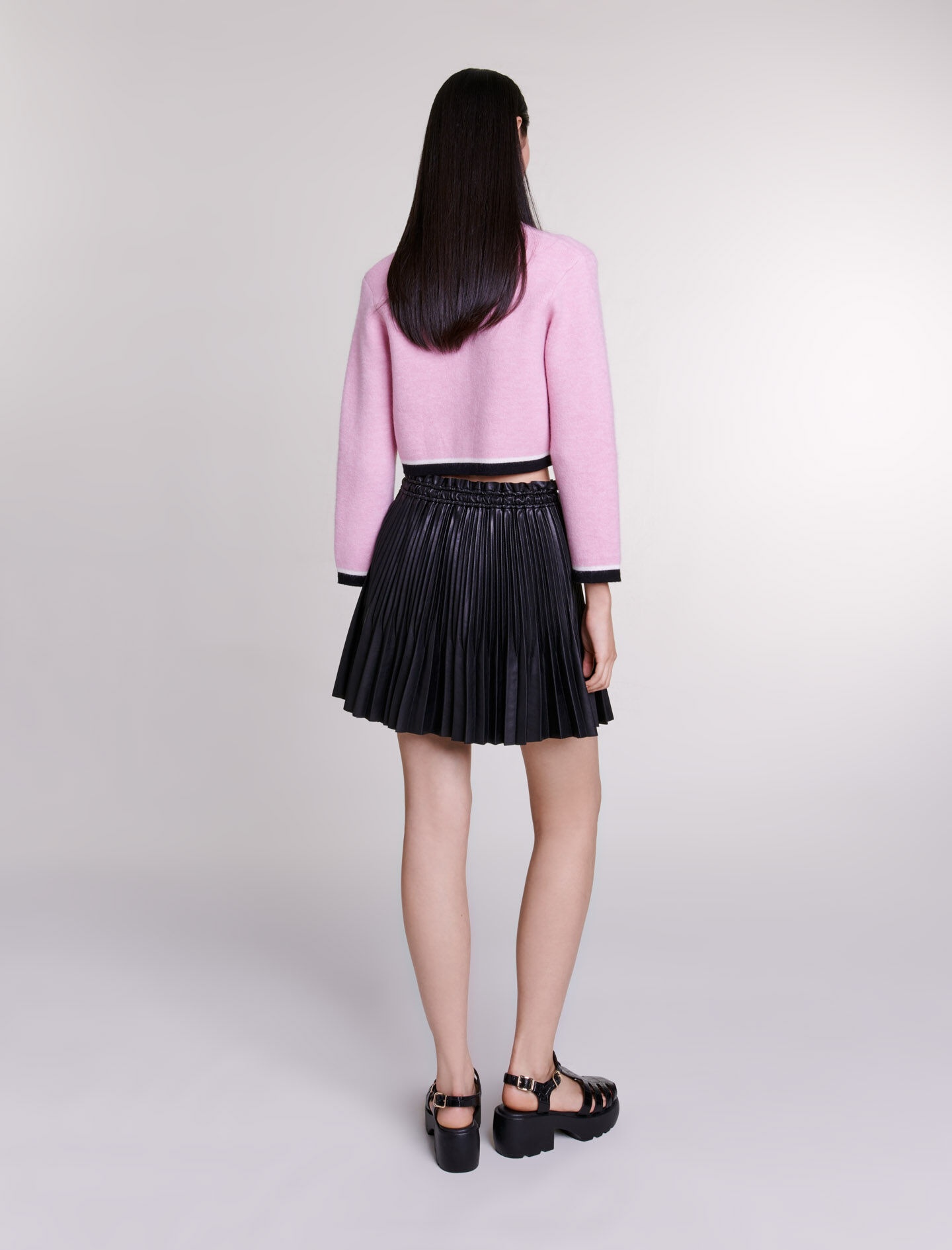 Short pleated skirt - 5