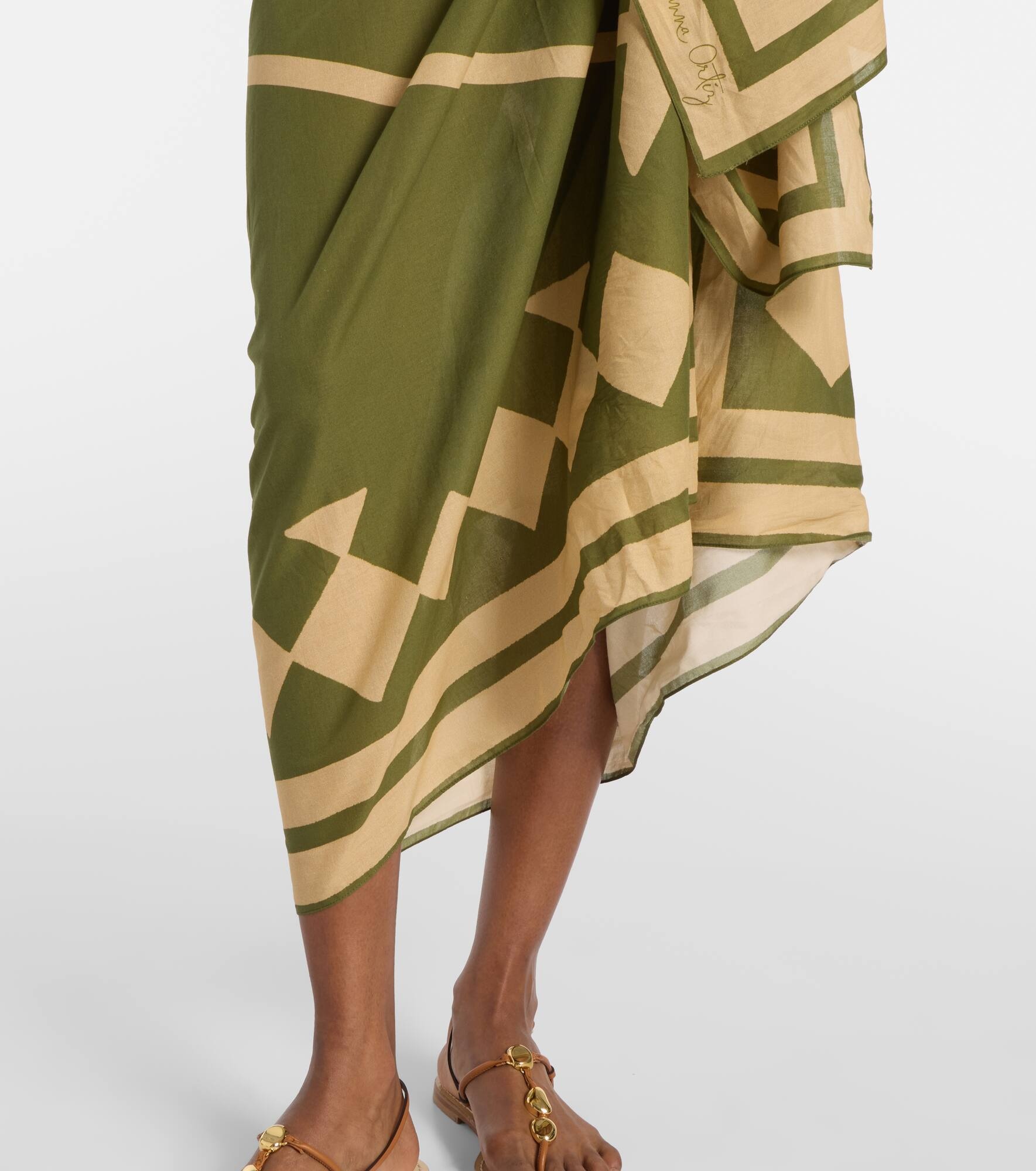 Cotton printed beach cover-up - 5