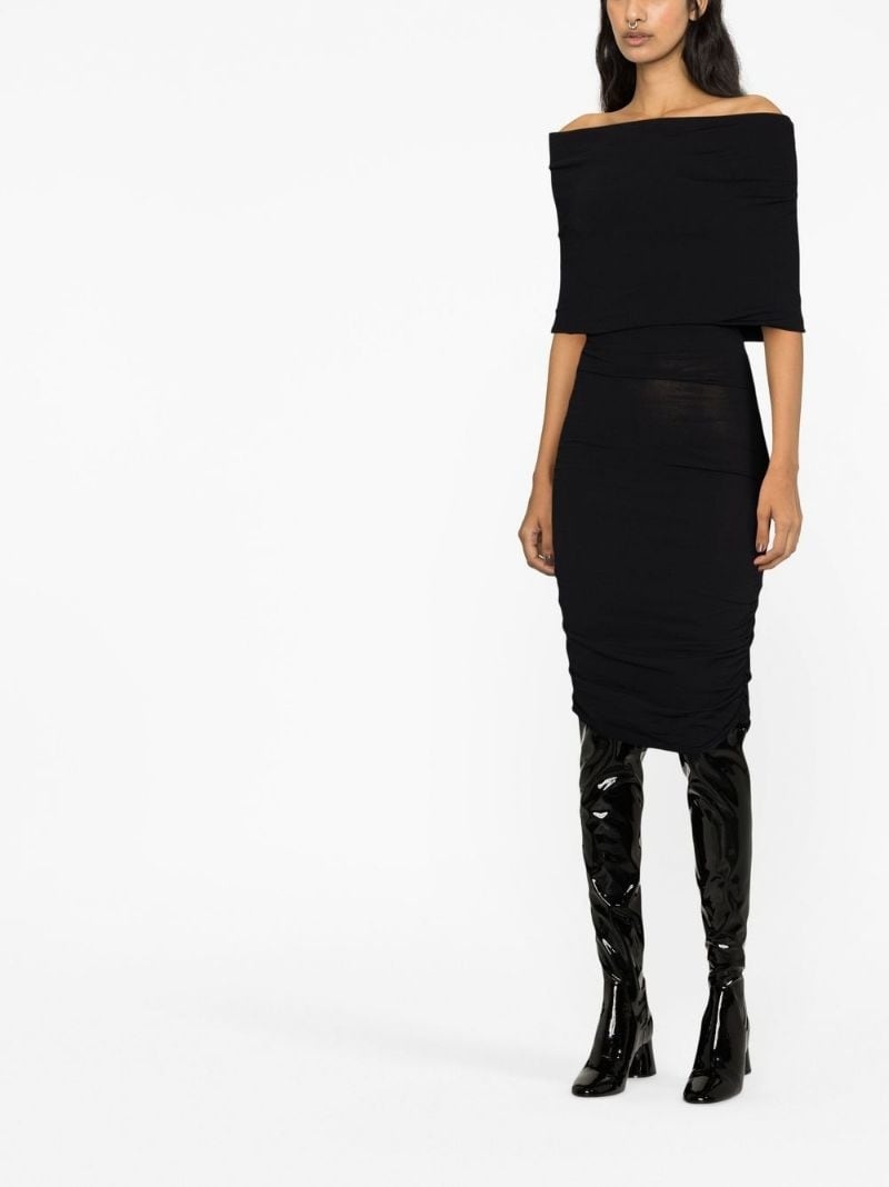 Aerica ruched midi dress - 2