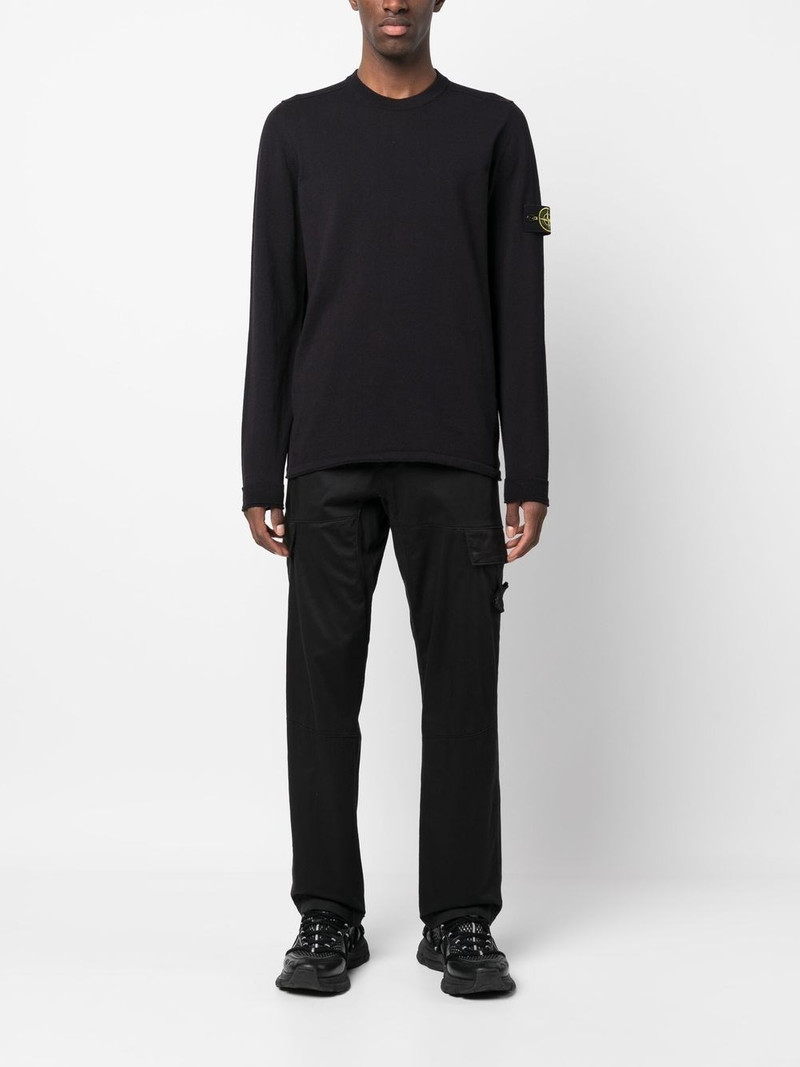 Stone Island Logo cotton crewneck sweater outlook