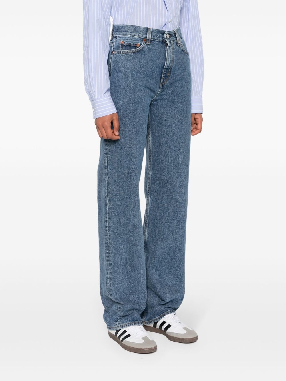 high-rise wide-leg jeans - 3