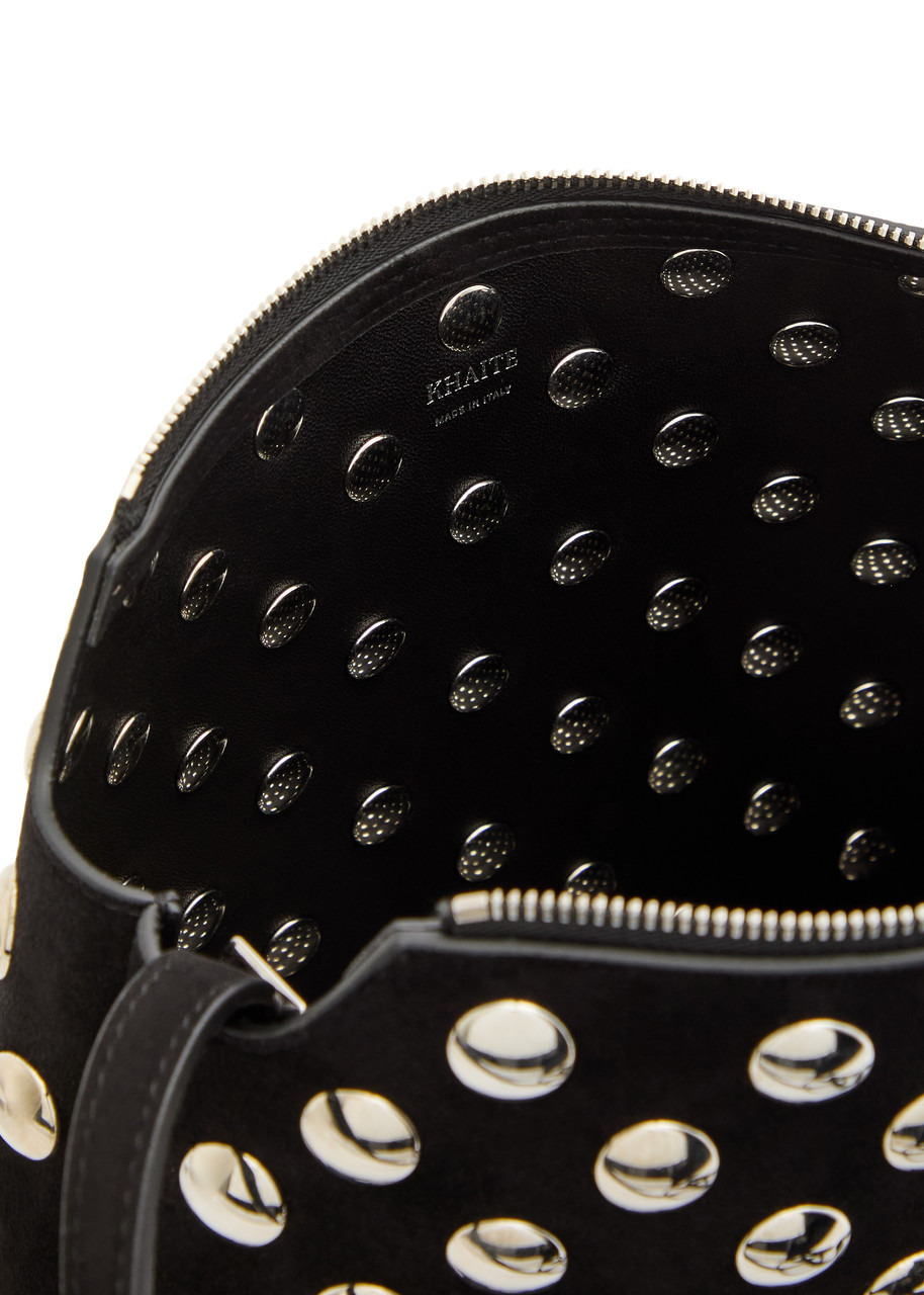 Khaite Lina Medium Studded Suede Cross-body bag - 4