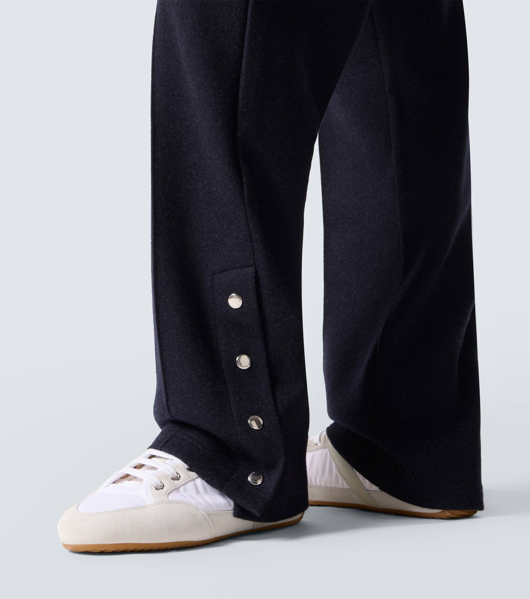 wool and cashmere-blend pants - 6