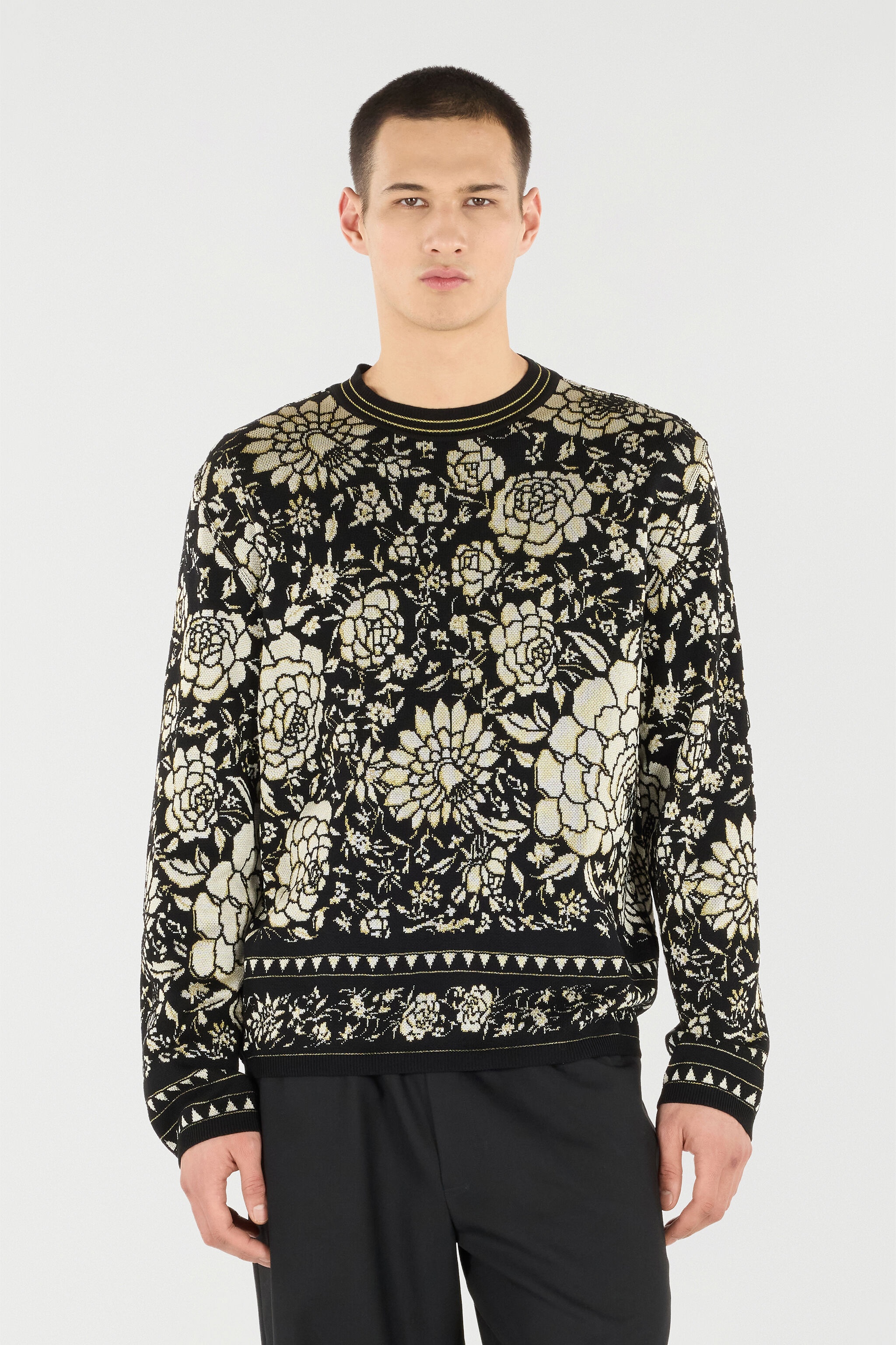Floral Wool-Blend Sweater - 3