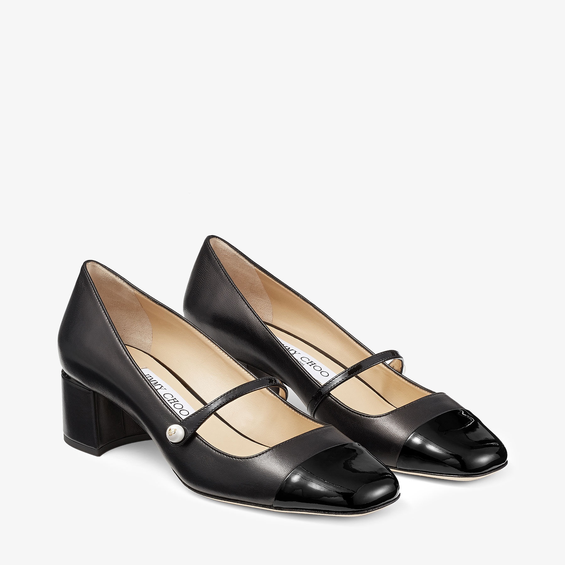 Elisa 45
Black Nappa and Patent Leather Pumps - 3