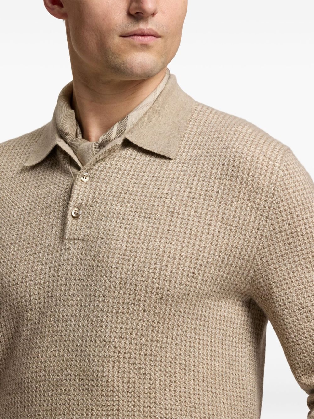 knitted polo shirt - 6