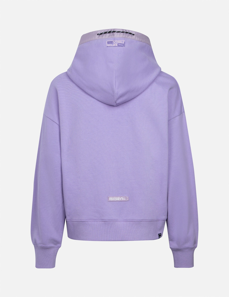 EVISU Seagull Print and Embroidery Loose Fit Hoodie outlook