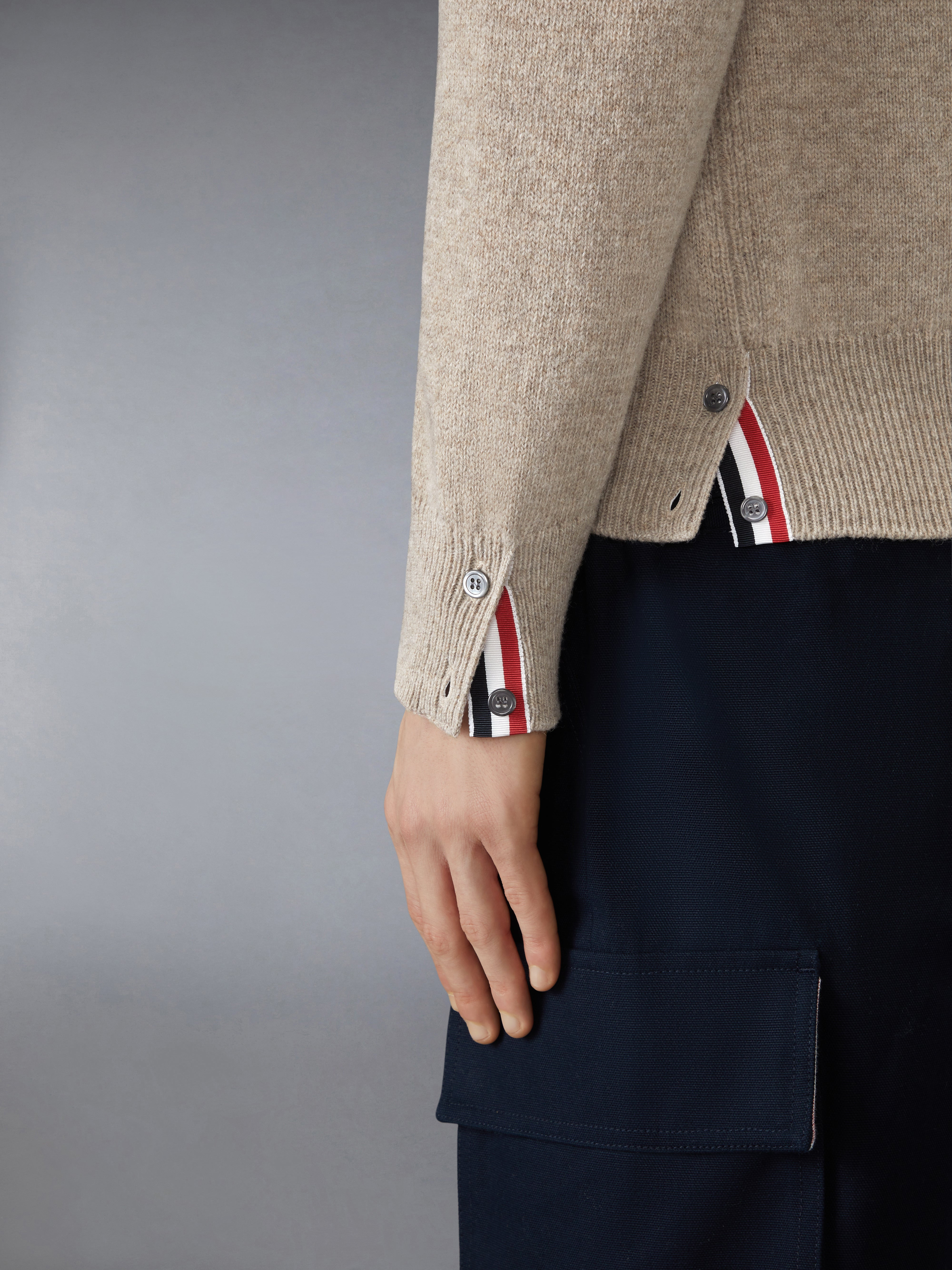 SHETLAND WOOL 4-BAR RELAXED FIT PULLOVER - 5