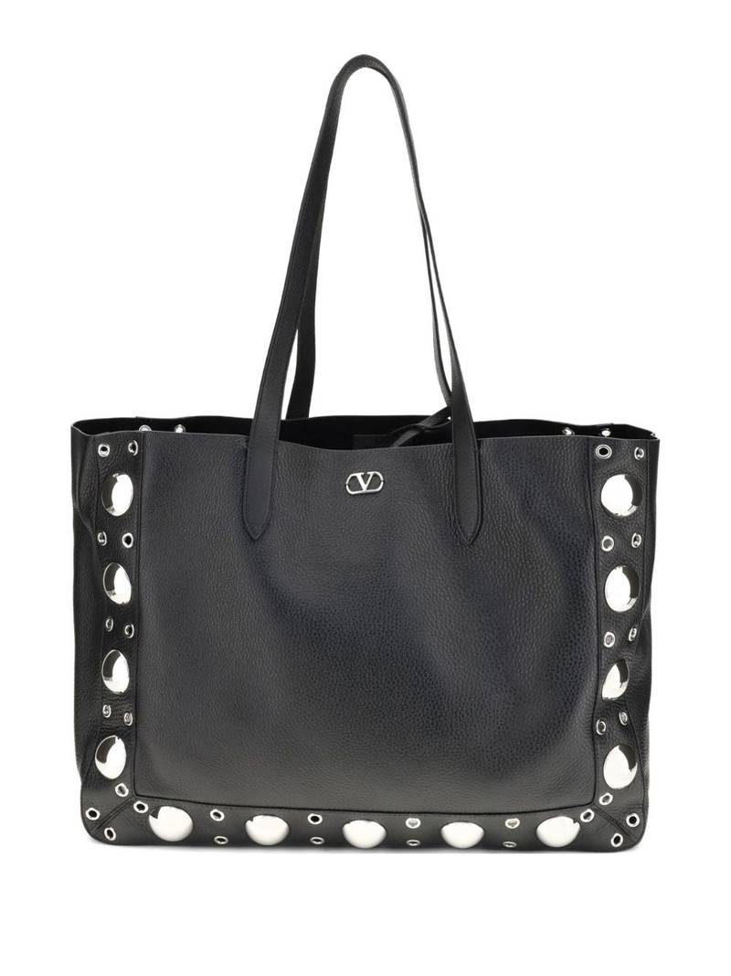 eyelet-embellished shoulder bag 1