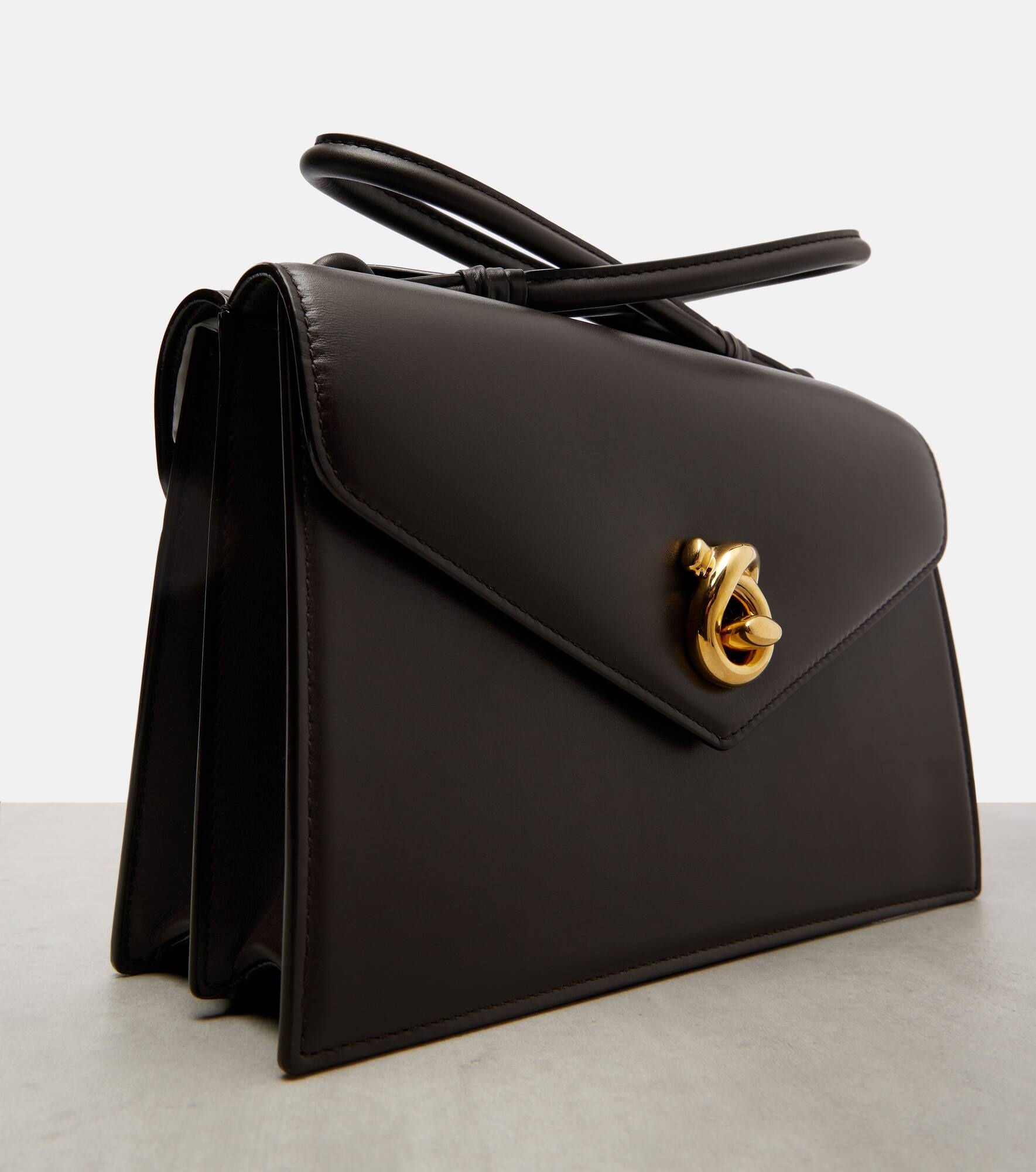 Knot Lock Small leather crossbody bag - 6