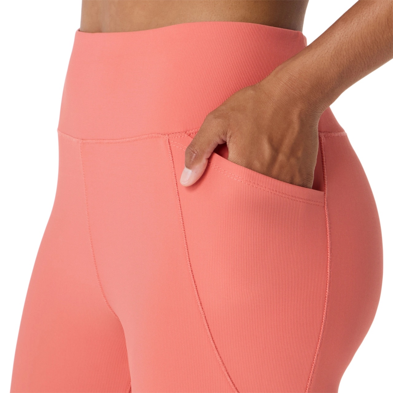 WOMEN'S RIB HIGH WAIST  7/8 TIGHT - 4