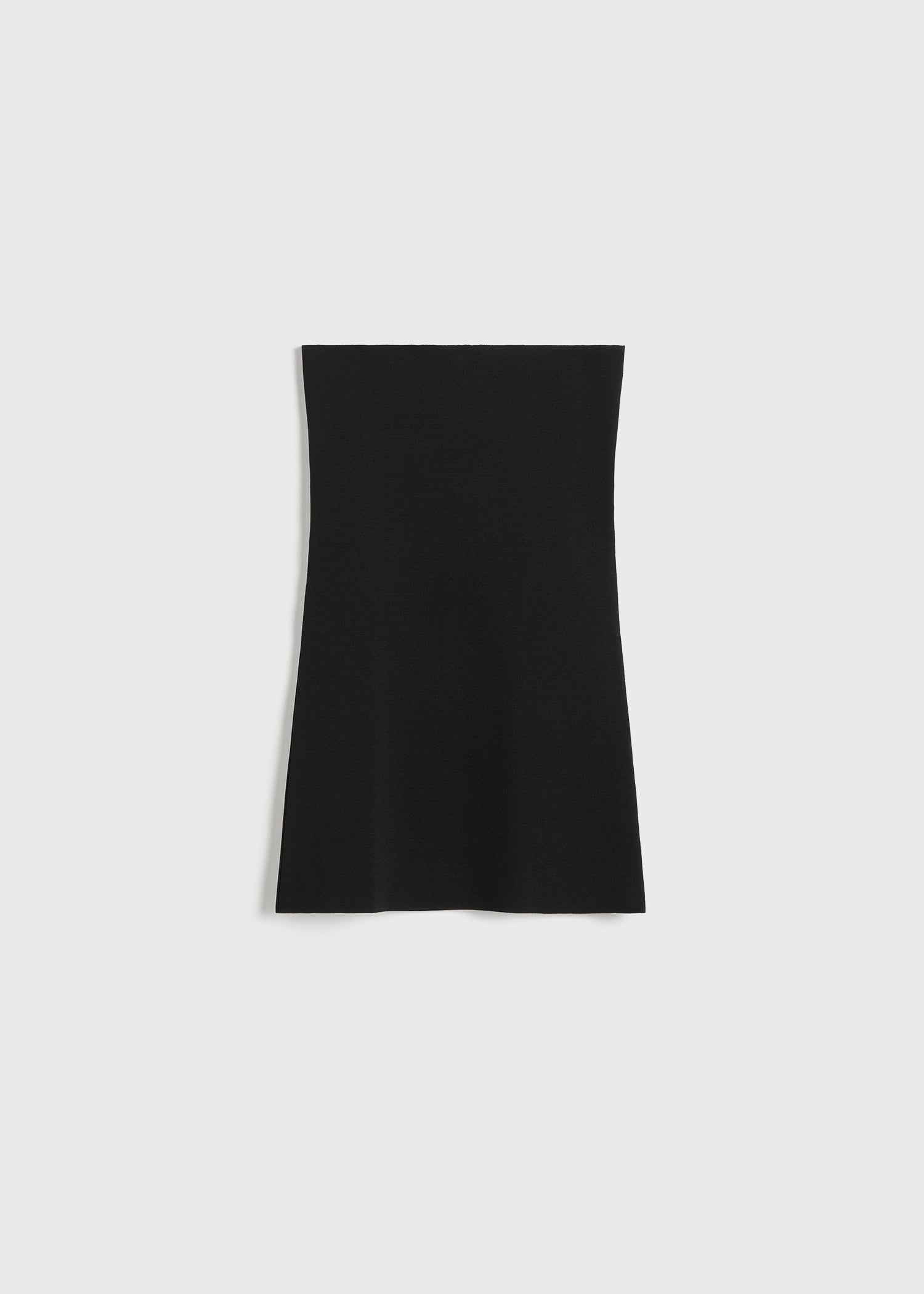 Compact knit tube top black - 1