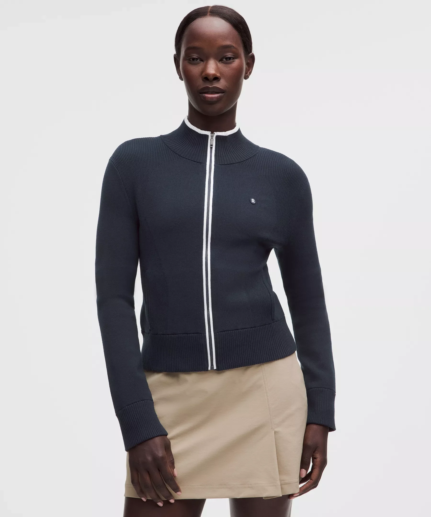 Knit Full-Zip Golf Jacket - 1