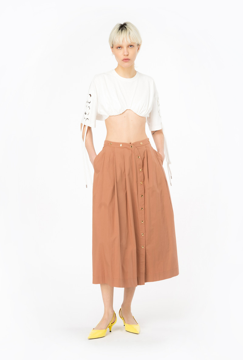 CROP TOP WITH CRISS-CROSSING LACING 3