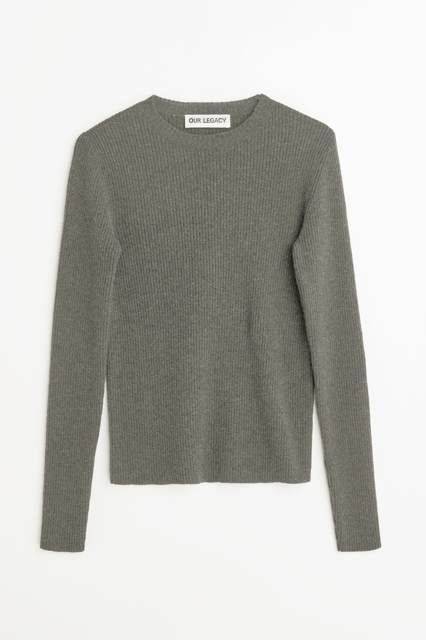 Compact Roundneck Mole Grey Super Wool - 1