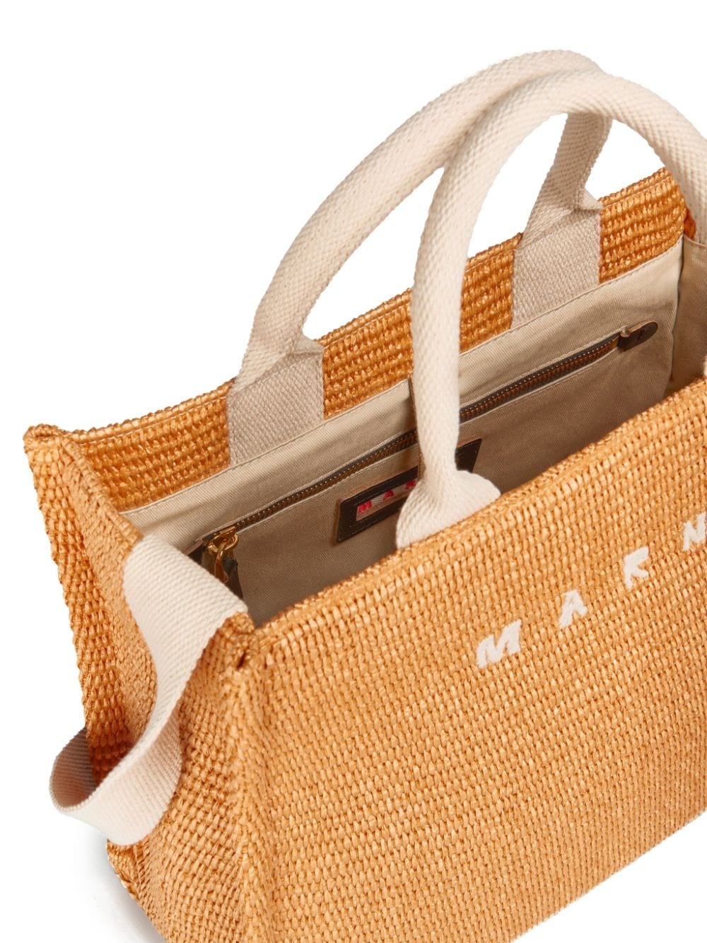 small raffia tote bag - 5