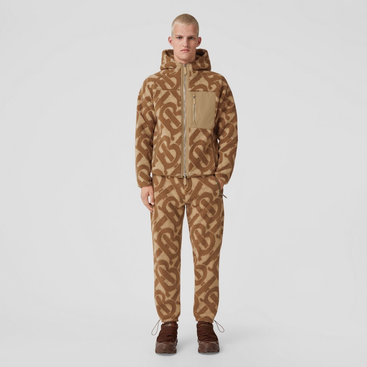 Monogram Fleece Jacquard Jogging Pants - 2